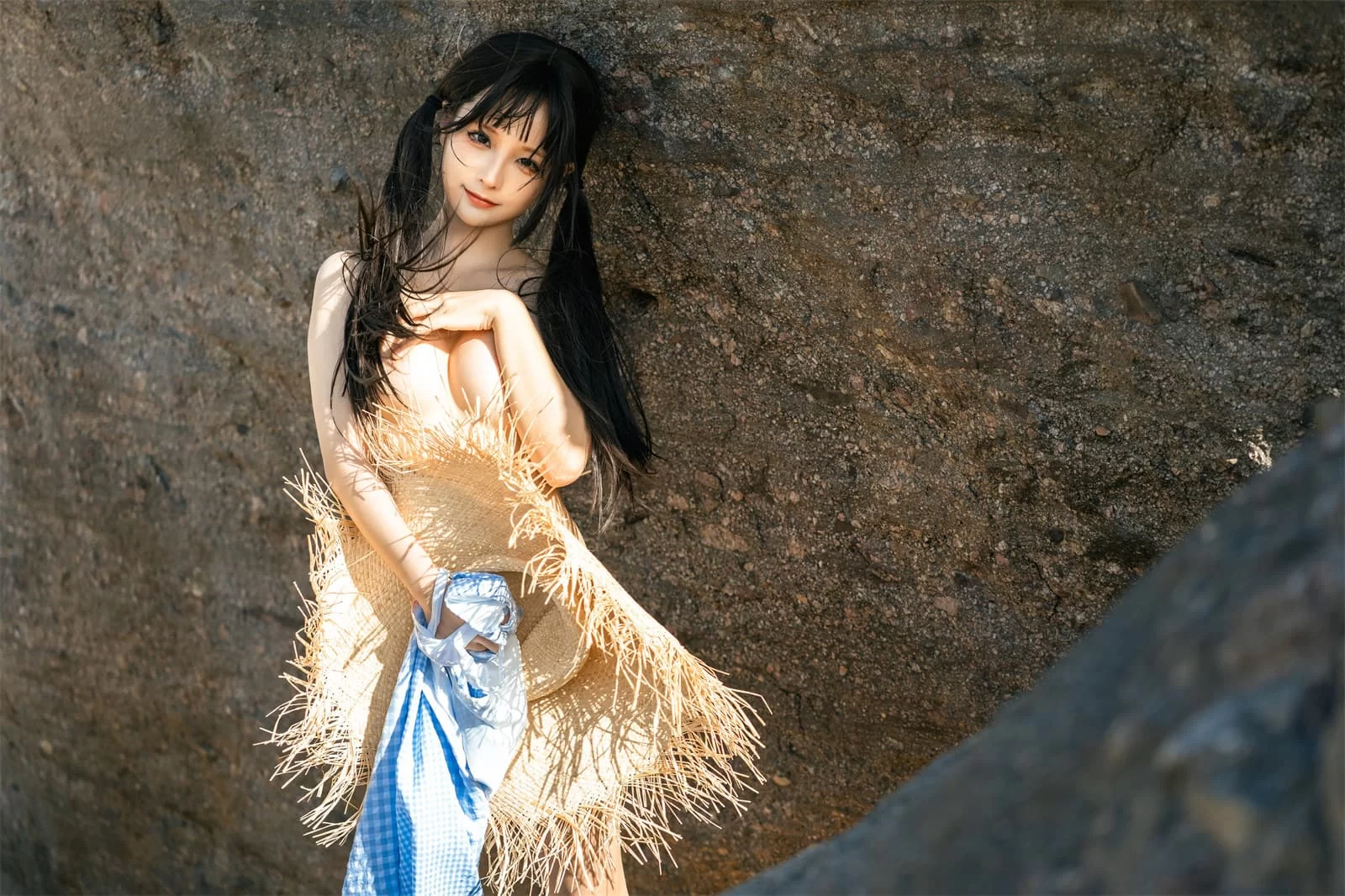 动漫博主蠢沫沫 – 海边漫步 Cosplay-第66张