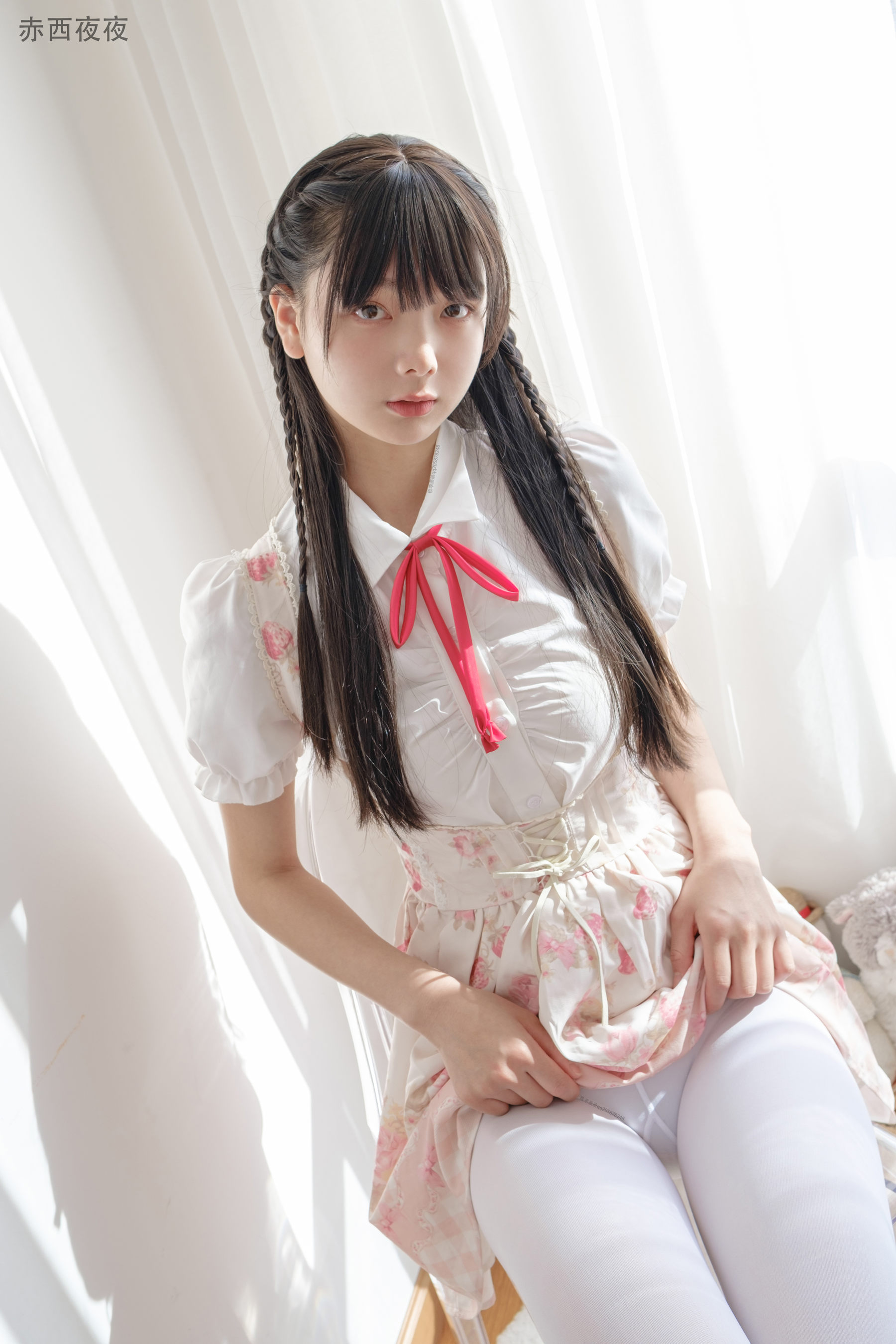 柴系小乖(稚乖画册) – 夜夜 白丝JK Cosplay-第2张