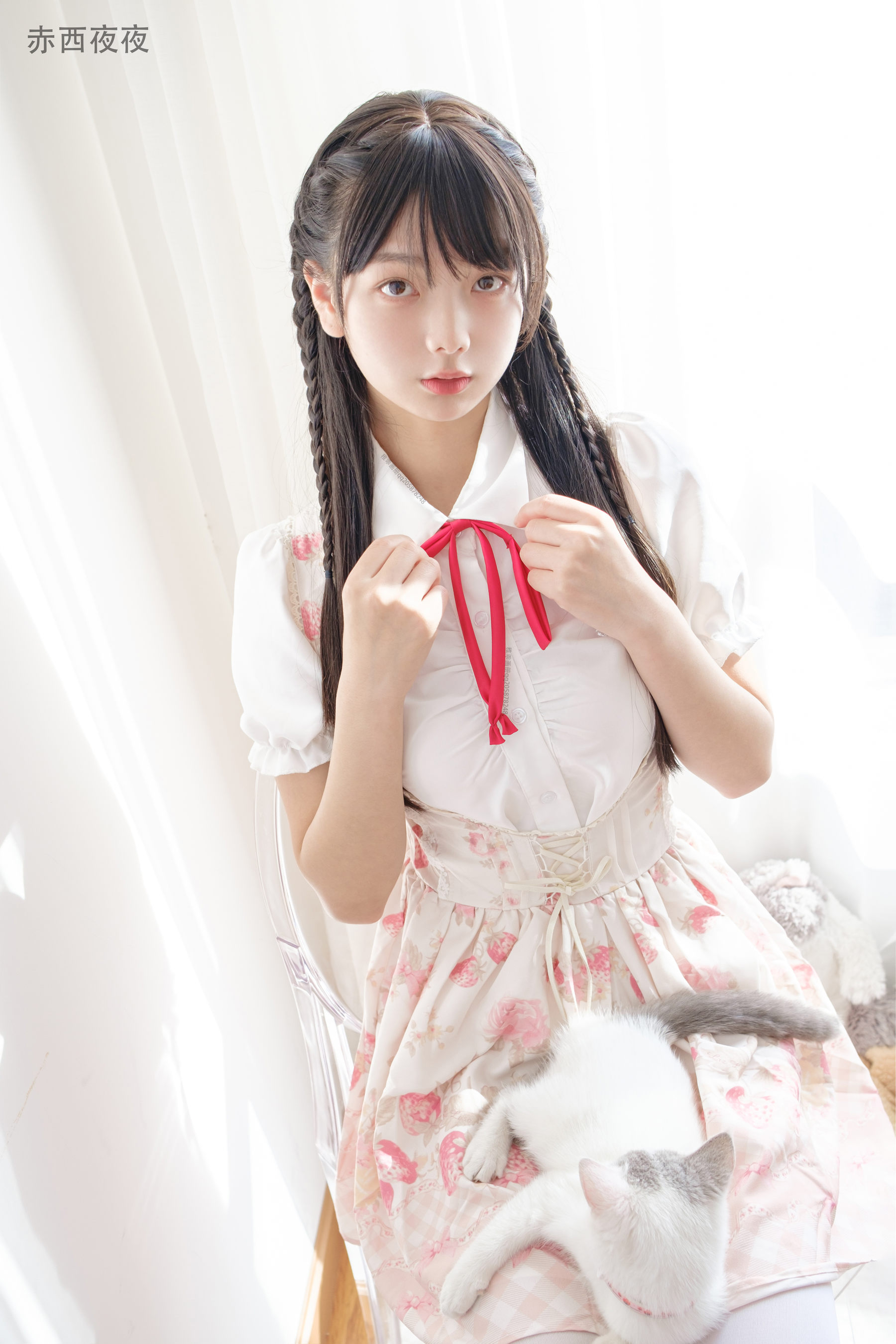 柴系小乖(稚乖画册) – 夜夜 白丝JK Cosplay-第5张