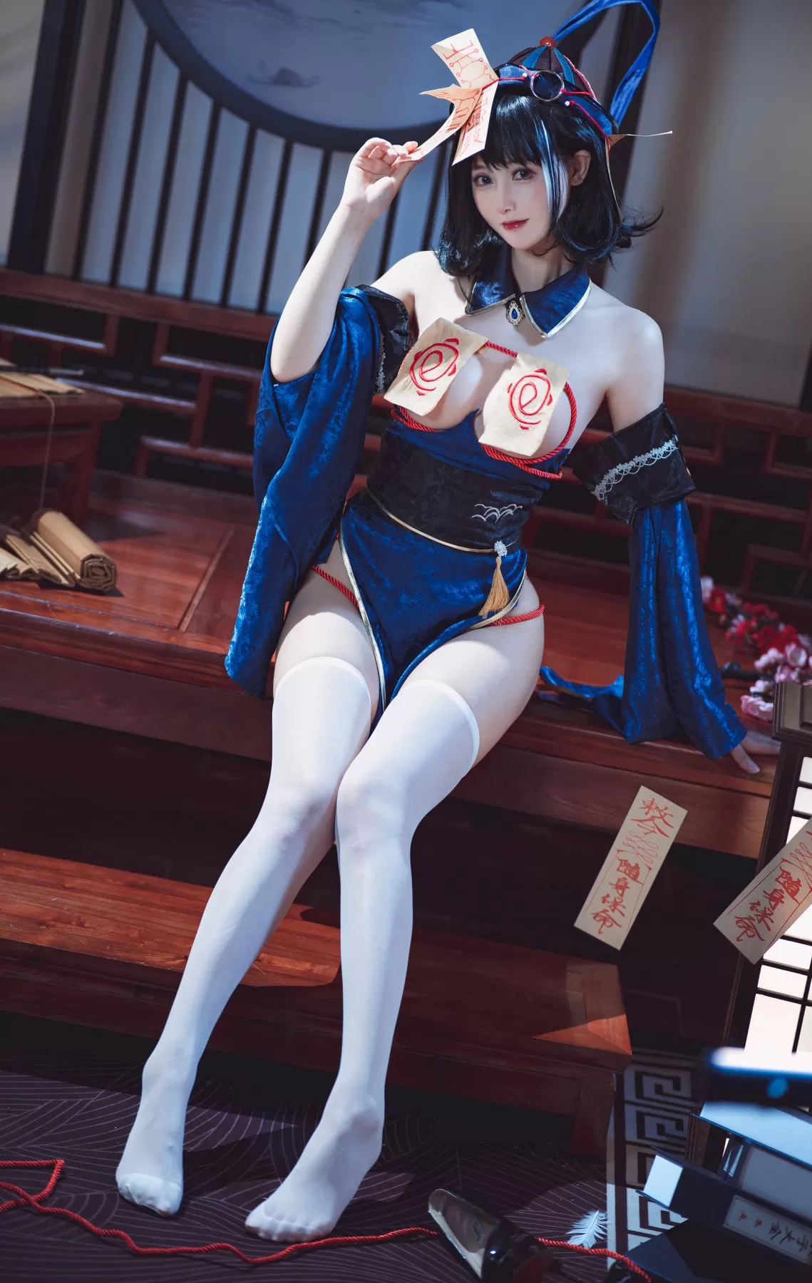 羽生三未 – 碧蓝航行 华甲小僵尸 Cosplay-第6张