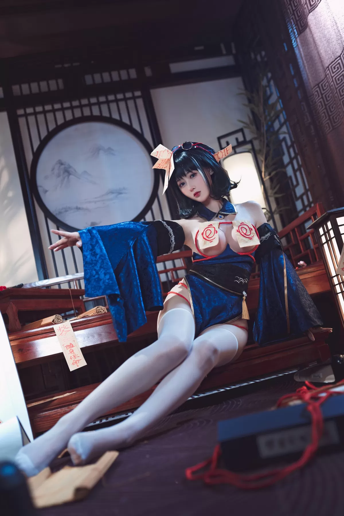 羽生三未 – 碧蓝航行 华甲小僵尸 Cosplay-第4张