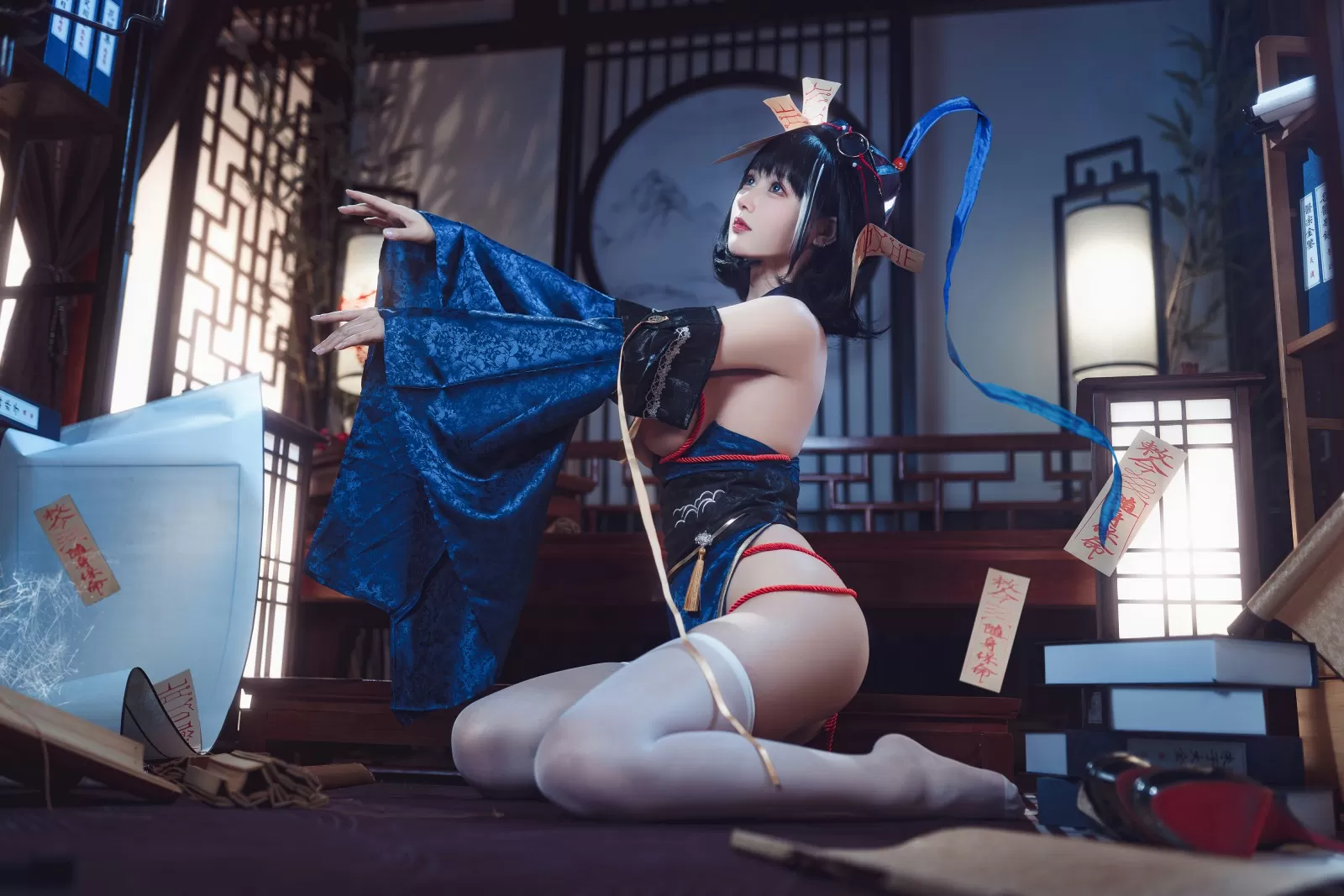 羽生三未 – 碧蓝航行 华甲小僵尸 Cosplay-第10张