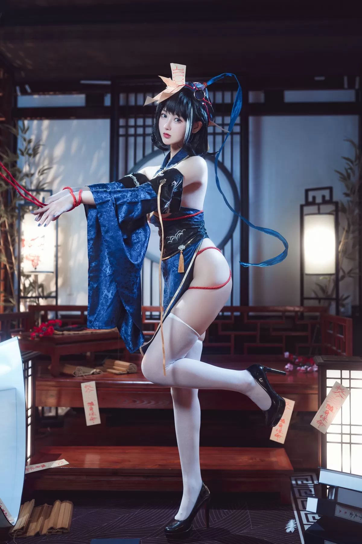 羽生三未 – 碧蓝航行 华甲小僵尸 Cosplay-第20张