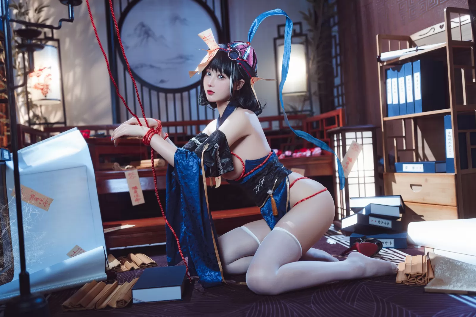 羽生三未 – 碧蓝航行 华甲小僵尸 Cosplay-第23张
