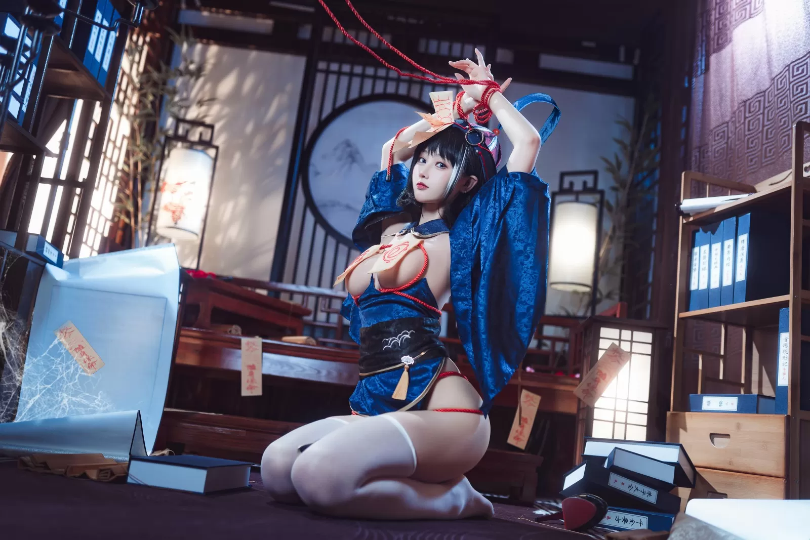羽生三未 – 碧蓝航行 华甲小僵尸 Cosplay-第24张
