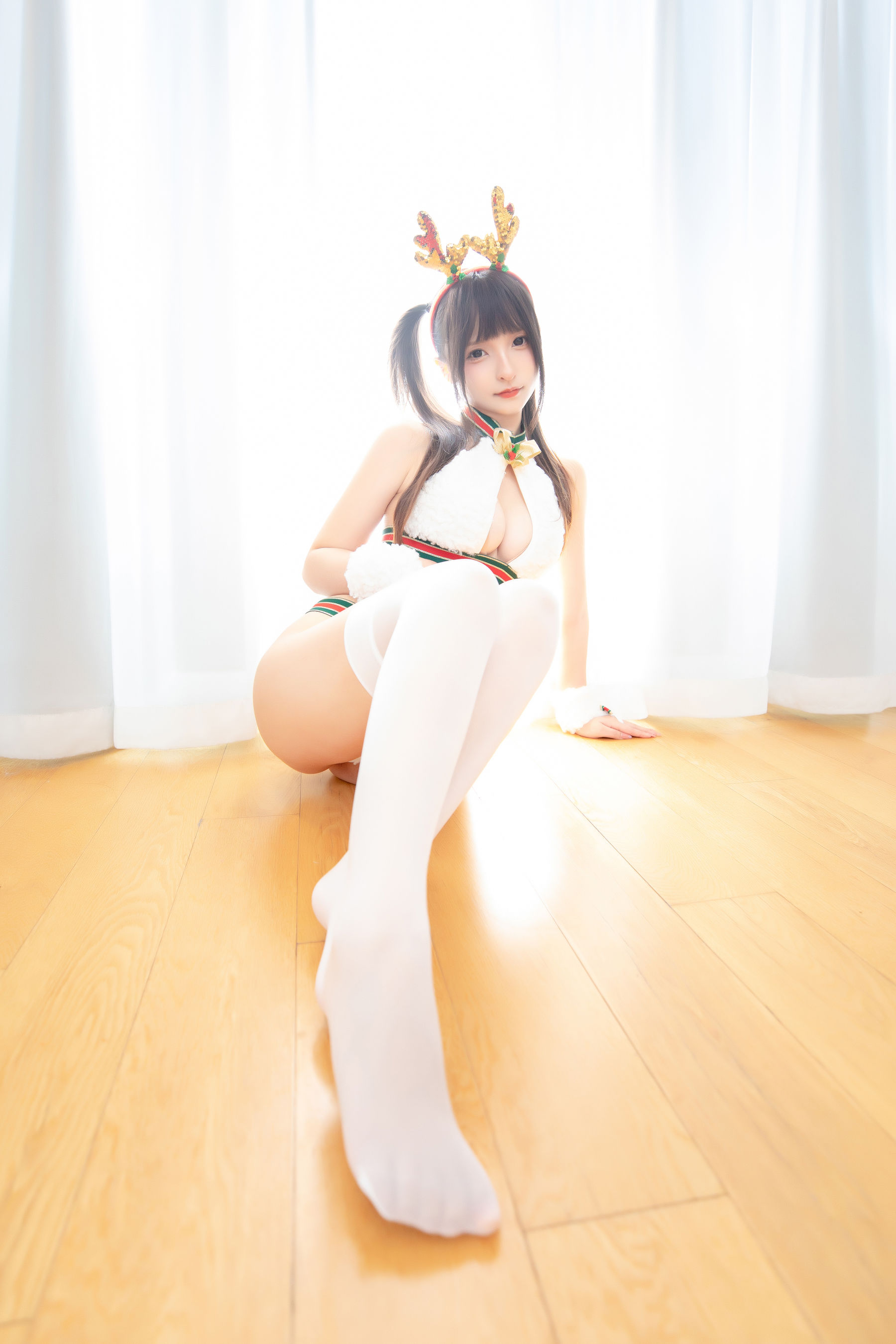 萝莉神楽板真冬之纯白祈愿 Cosplay-第49张