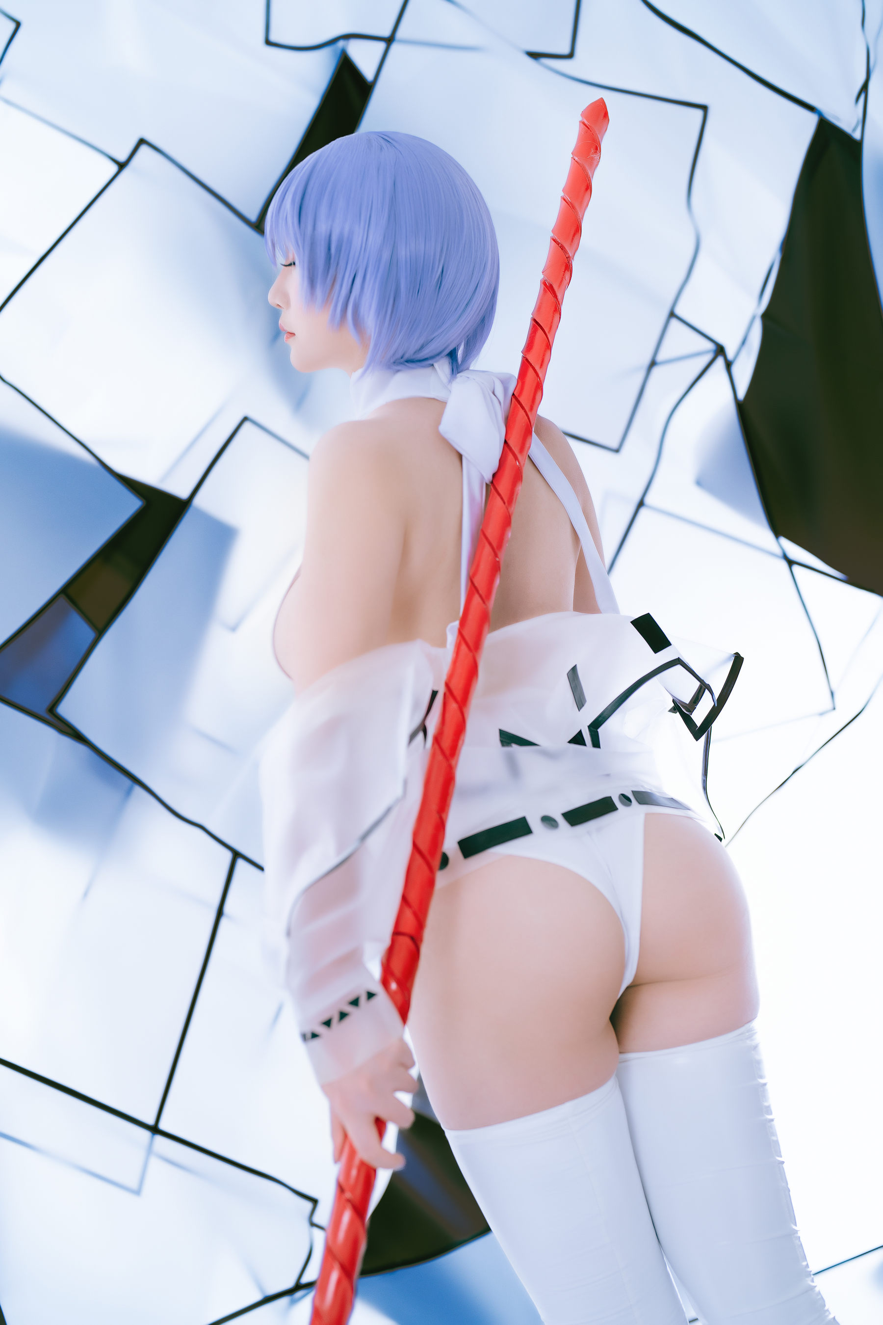 Coser小姐姐星之迟迟 – 绫波丽同人 Cosplay-第1张