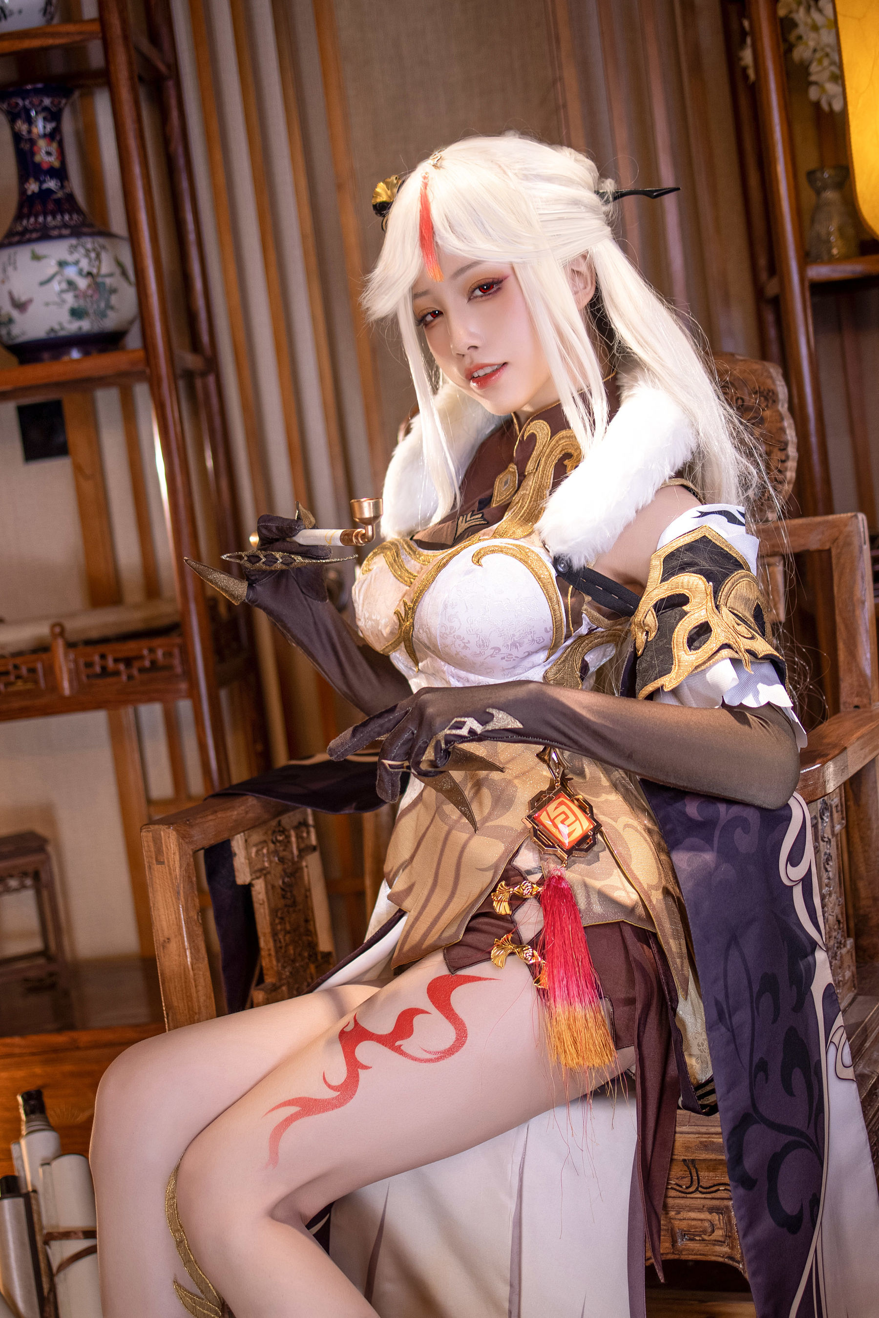 动漫博主水淼aqua – 凝光 Cosplay-第1张