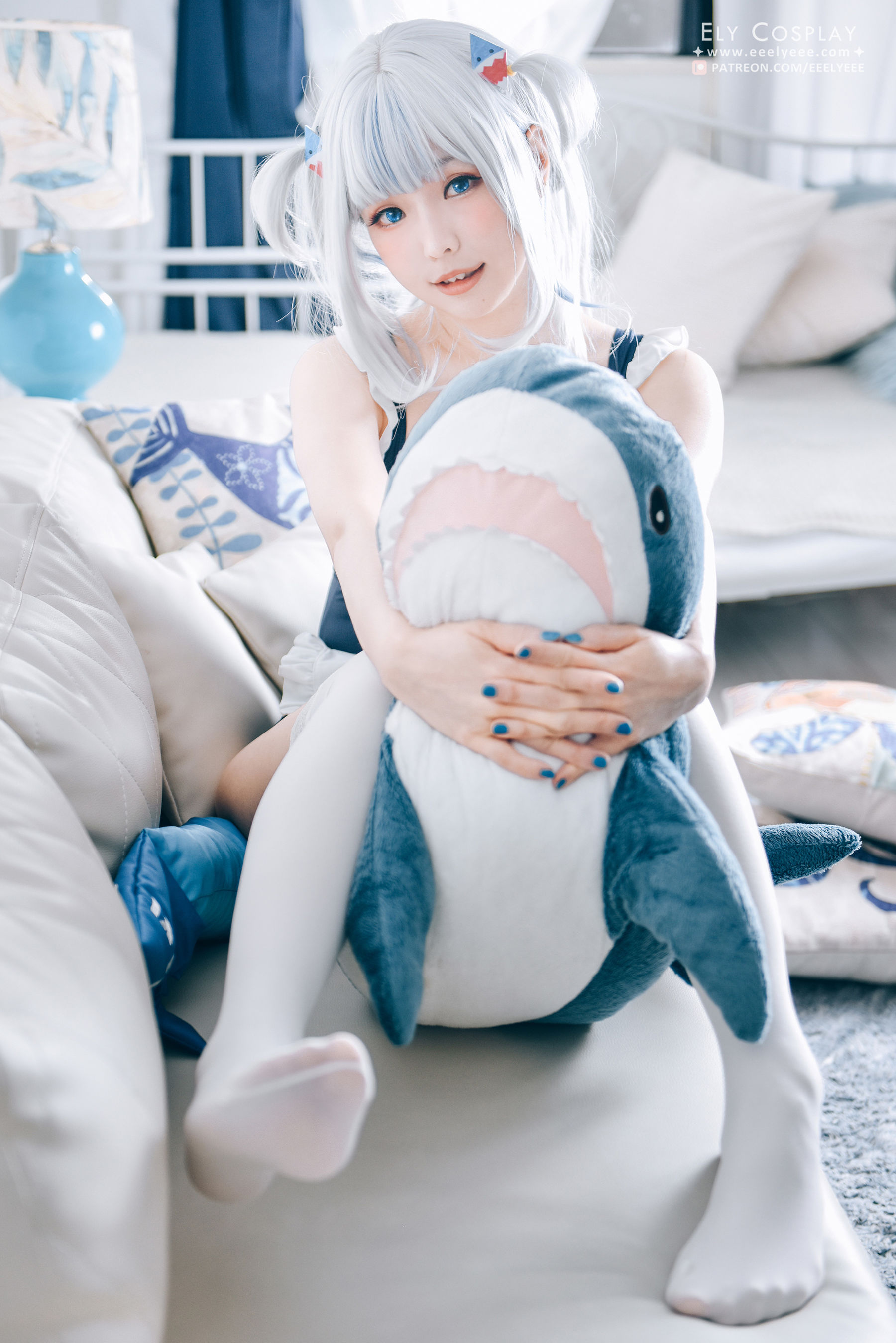 Ely_eee(ElyEE子) – Gura Swimsuit Cosplay-第1张
