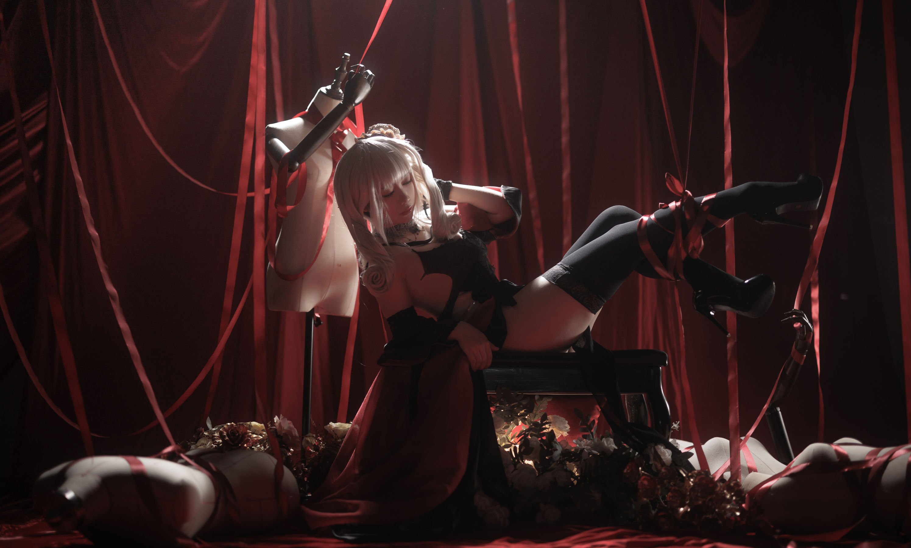 动漫博主樱落酱w – 碧蓝航线 吕佐夫礼服 Cosplay-第1张