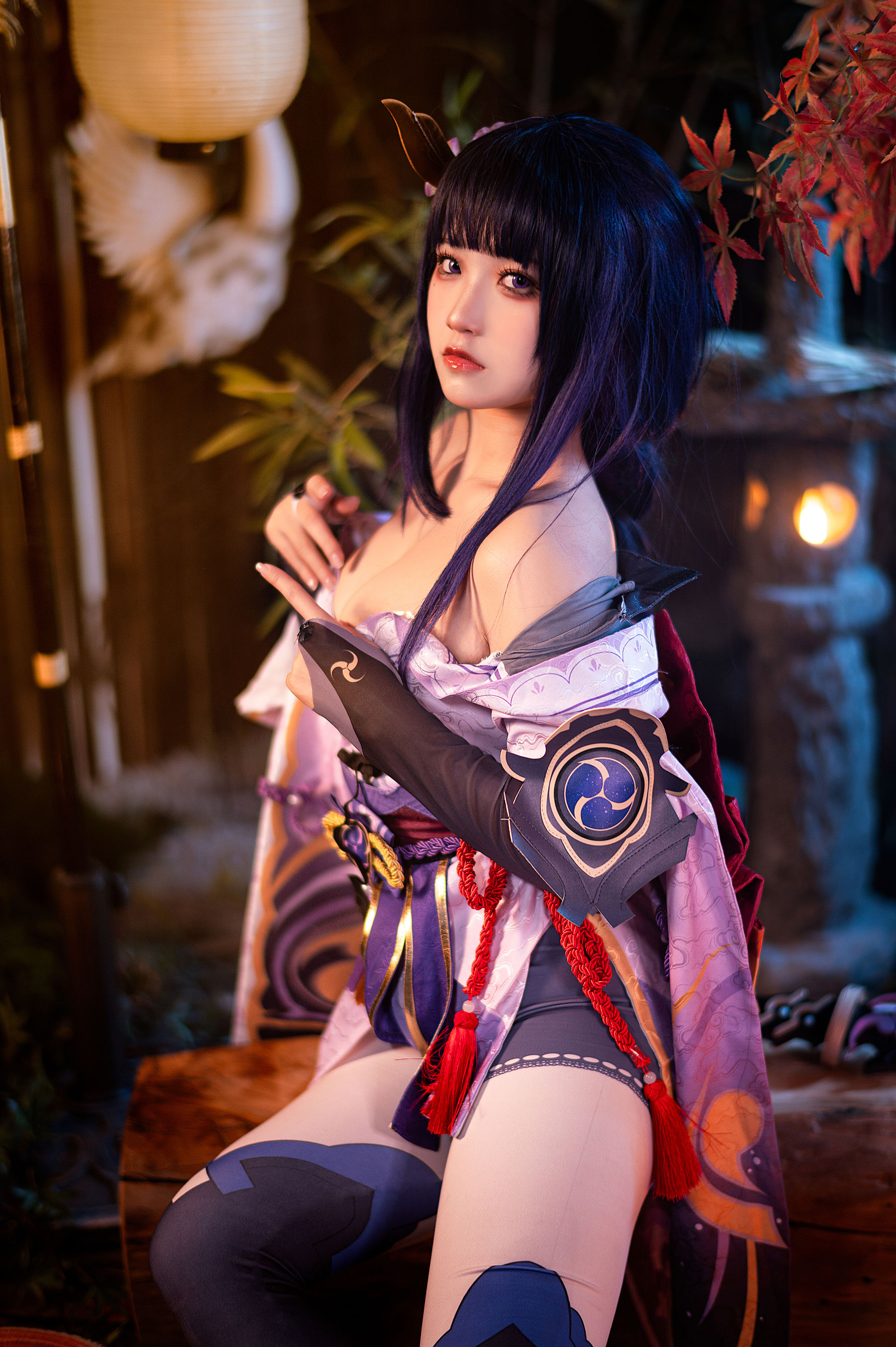 伊喵君景三 – 八重雷神 双倍快乐 Cosplay-第21张