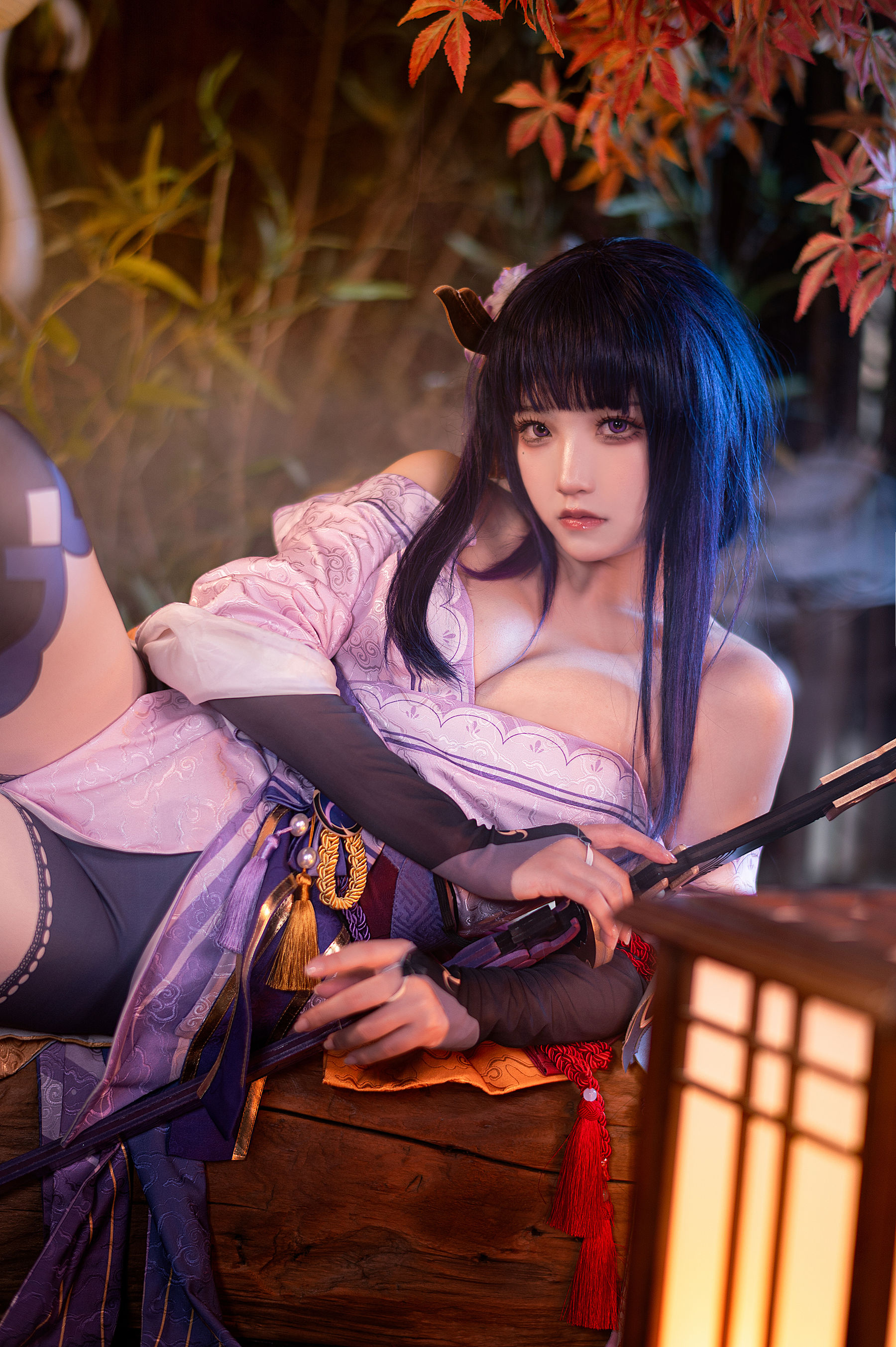 伊喵君景三 – 八重雷神 双倍快乐 Cosplay-第23张