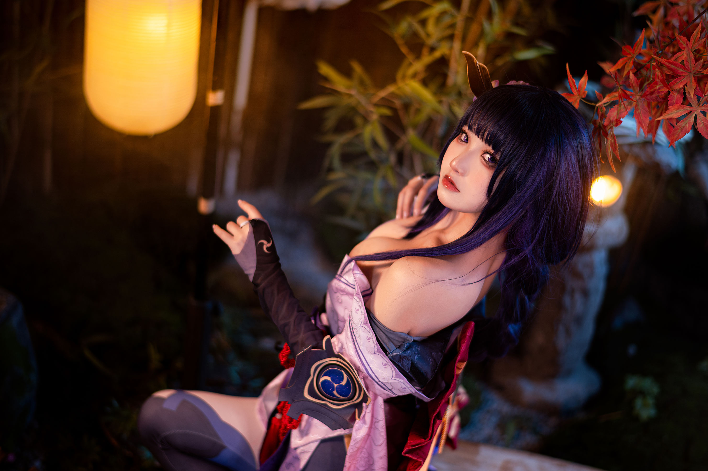 伊喵君景三 – 八重雷神 双倍快乐 Cosplay-第27张