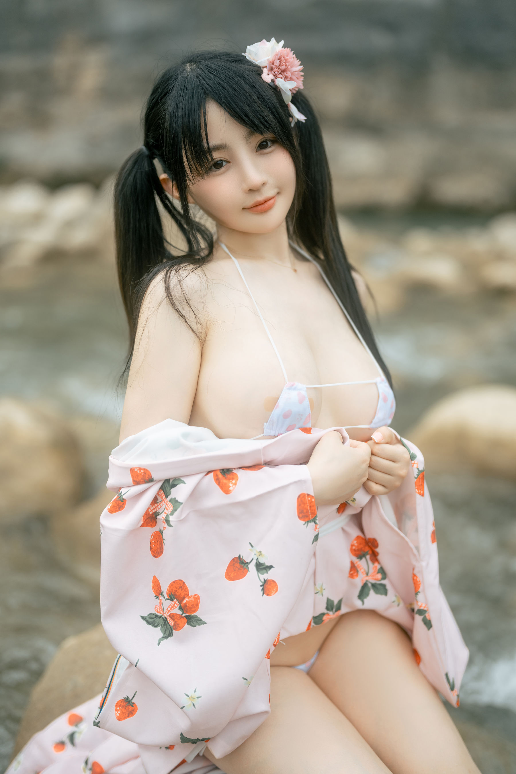 桜井宁宁 – 浴袍 Cosplay-第3张