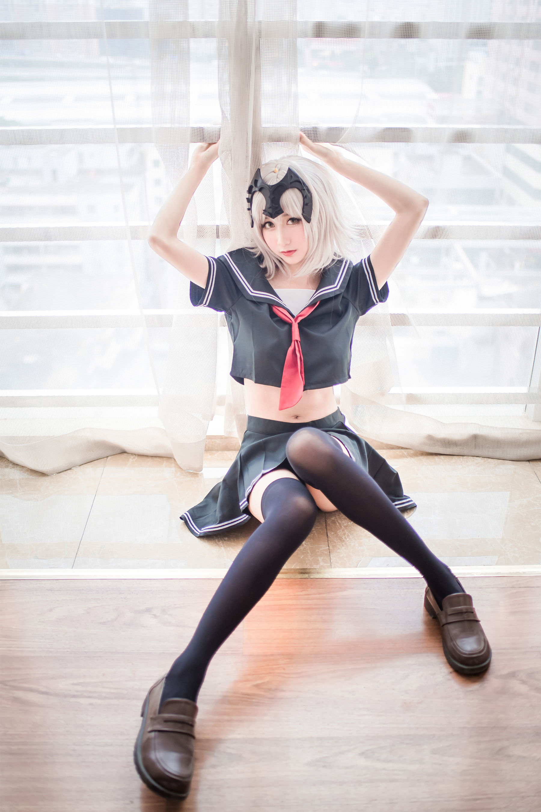 [萝莉COS] 木绵绵OwO – 贞德（黑） Cosplay-第18张