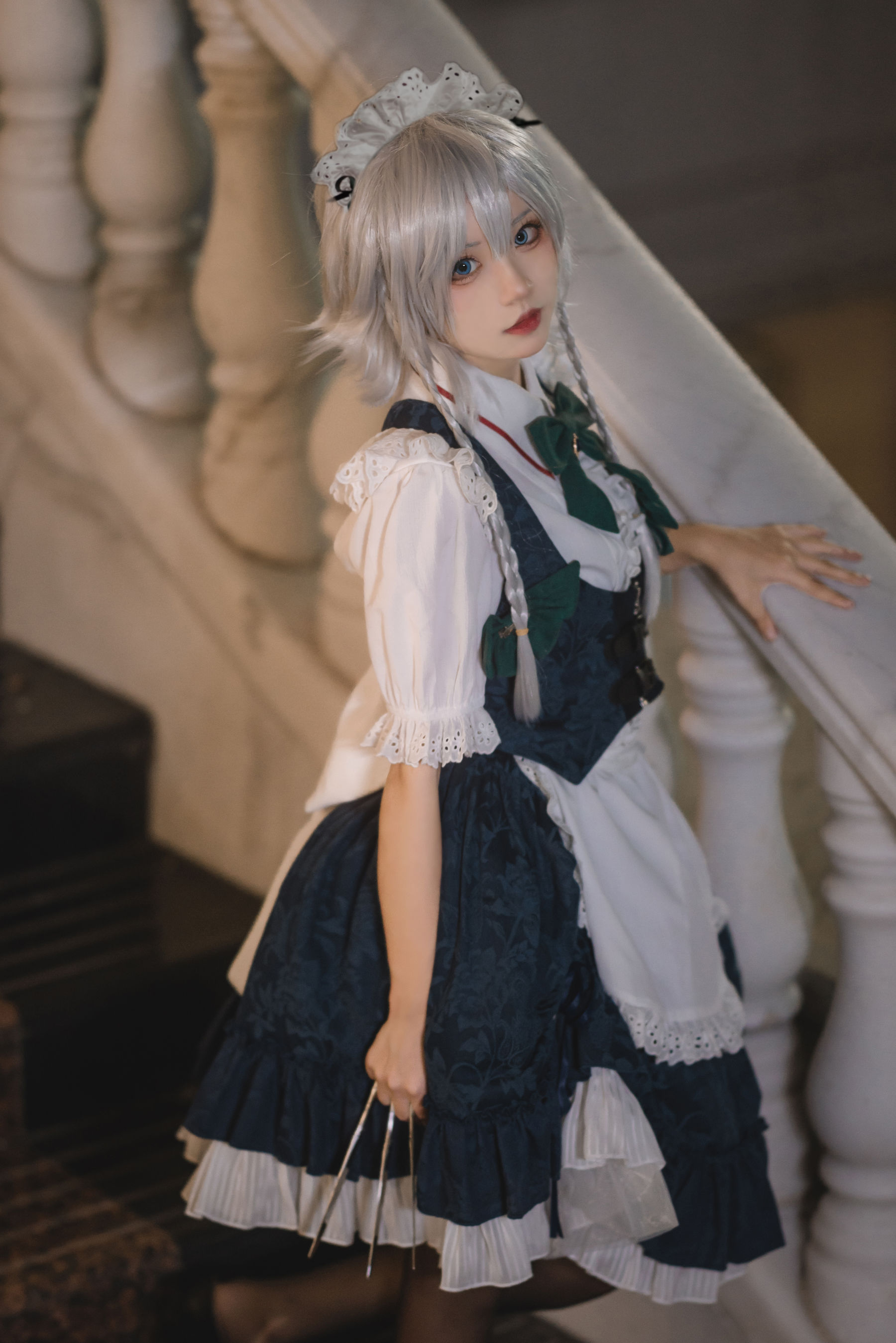 花柒Hana – 星雨咲夜女仆 Cosplay-第1张