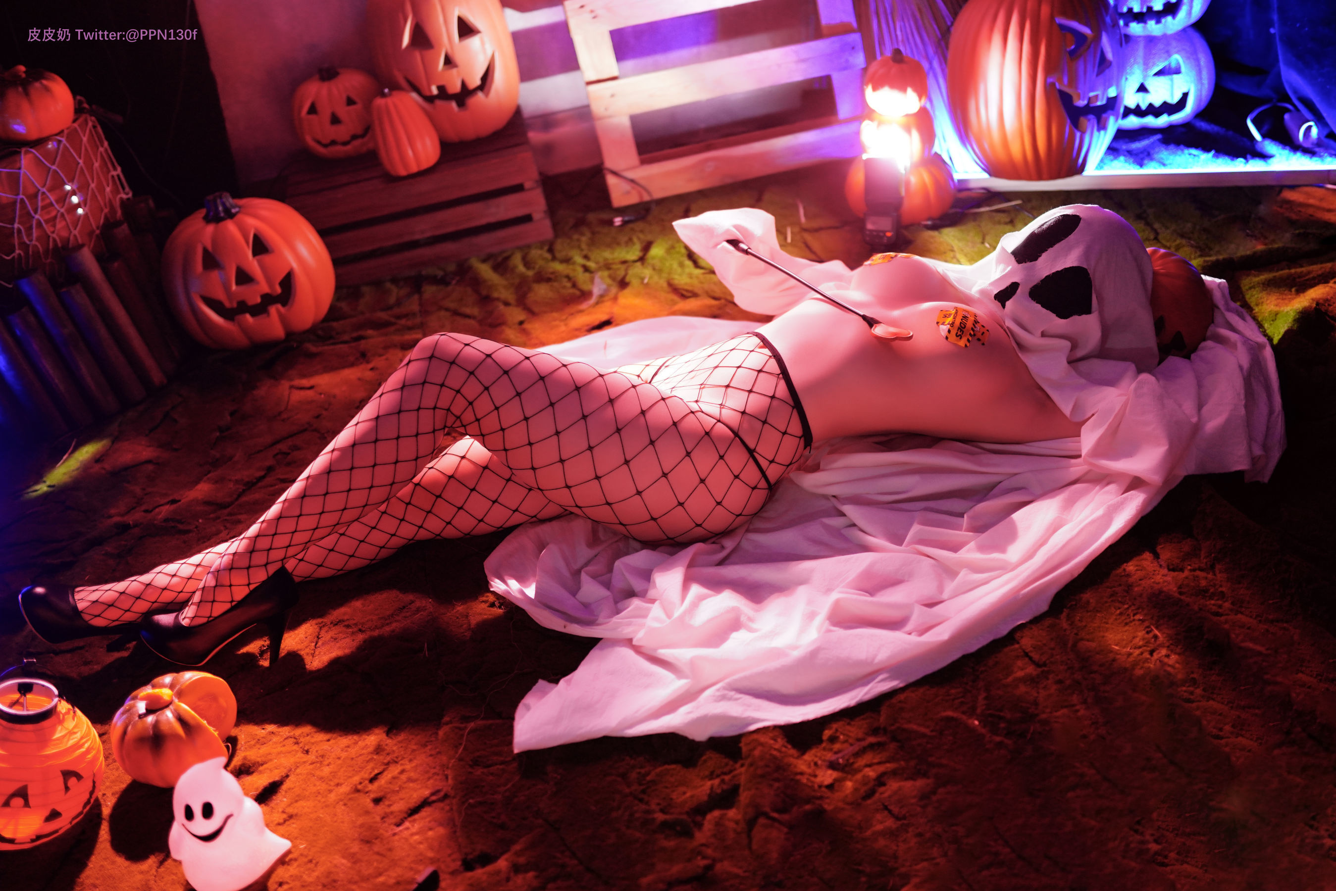 皮皮奶可可爱了啦 – 万圣节幽灵 Cosplay-第34张