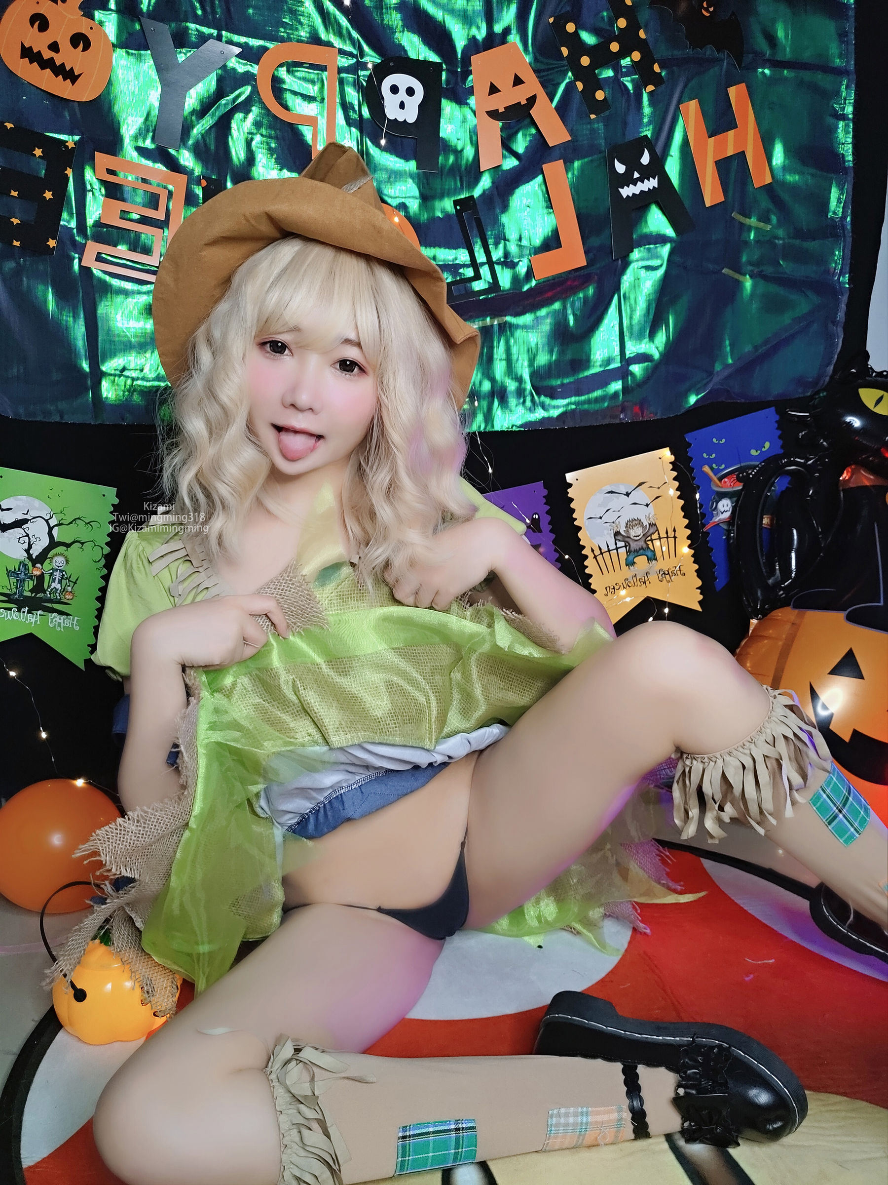 [銘銘Kizami] fantia 2021-11-21 狼女とわら女 Cosplay-第40张