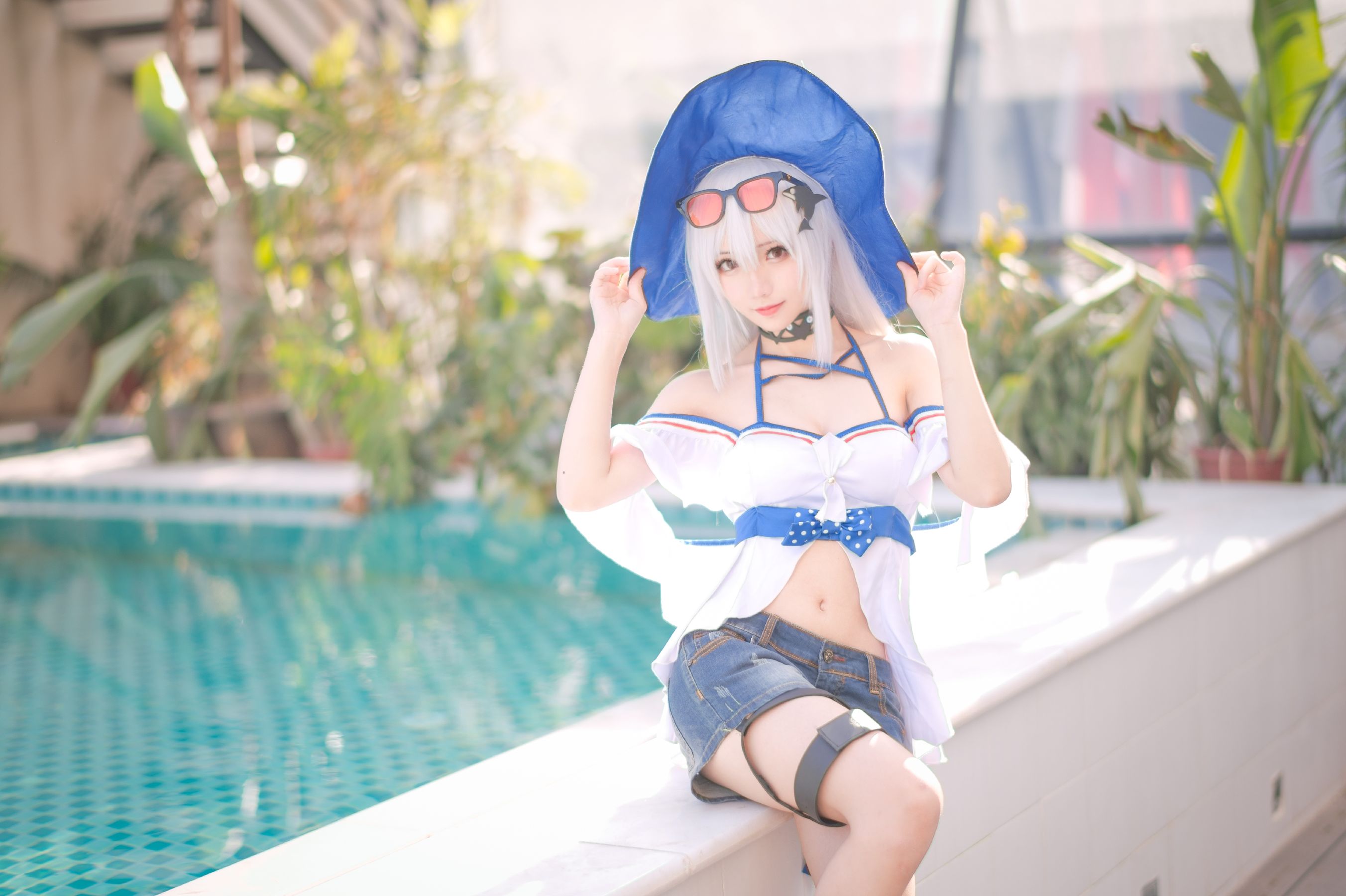 花柒Hana – 斯卡蒂泳装 Cosplay-第1张