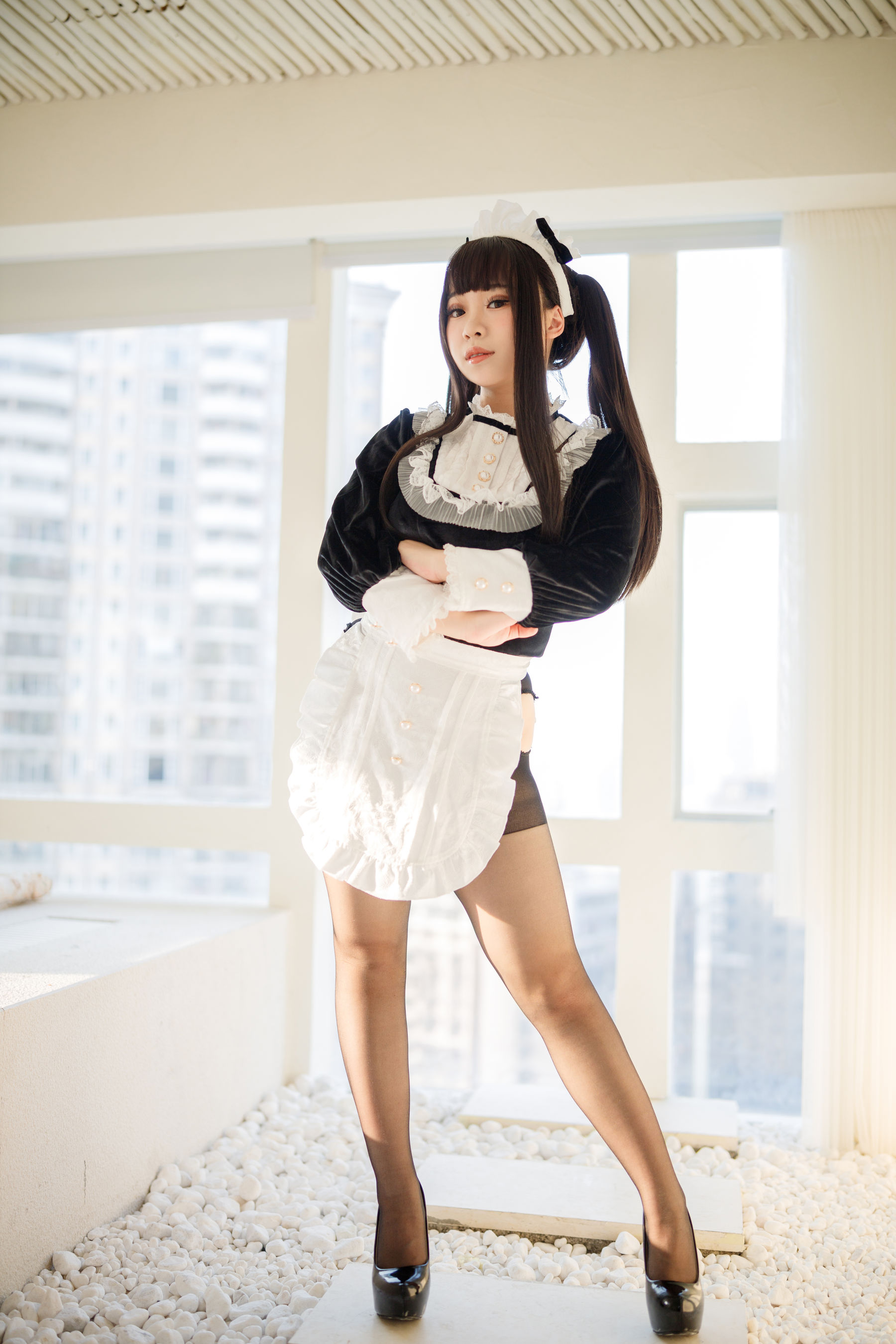 胡桃猫Kurumineko – 更衣女仆 Cosplay-第31张