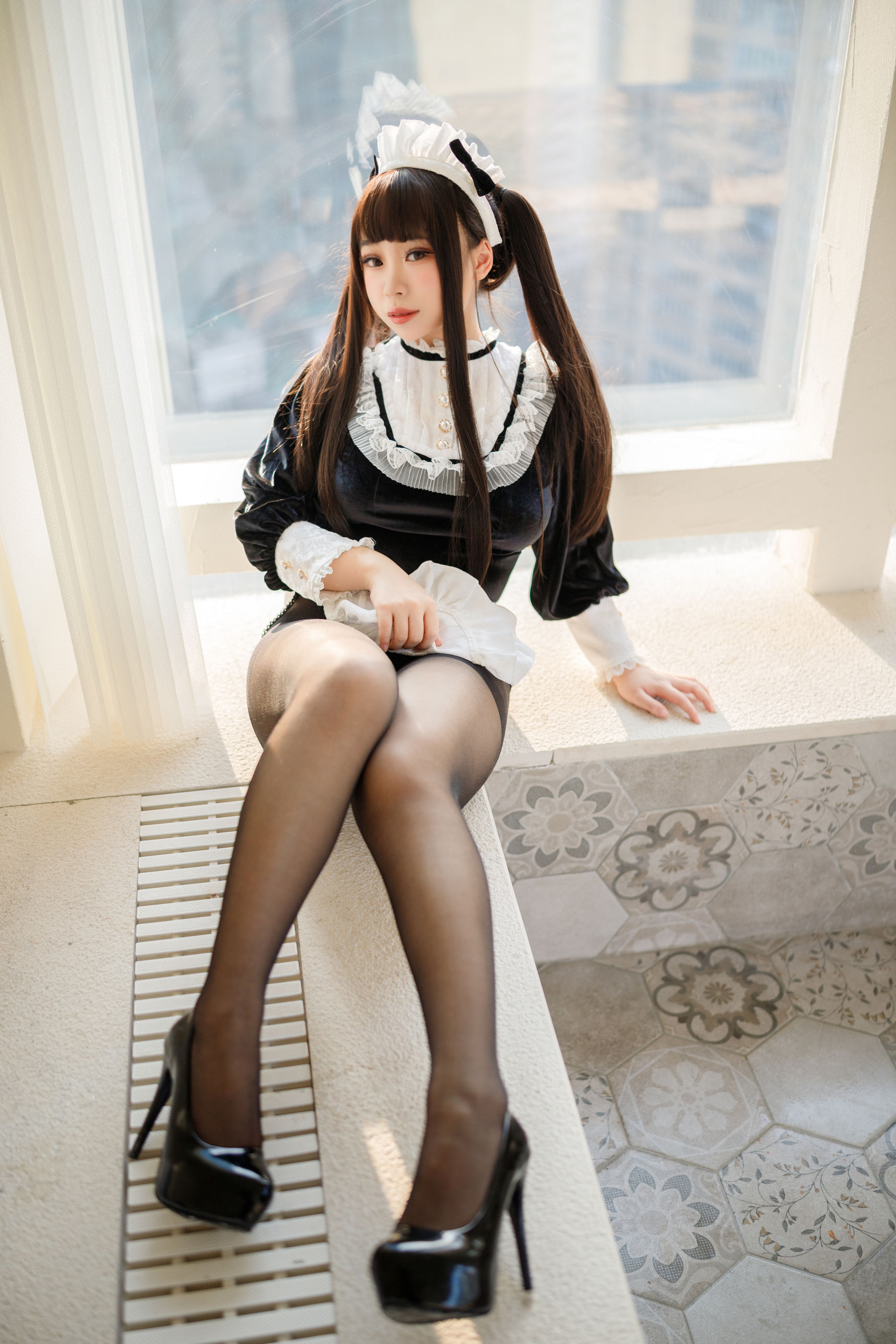 胡桃猫Kurumineko – 更衣女仆 Cosplay-第53张