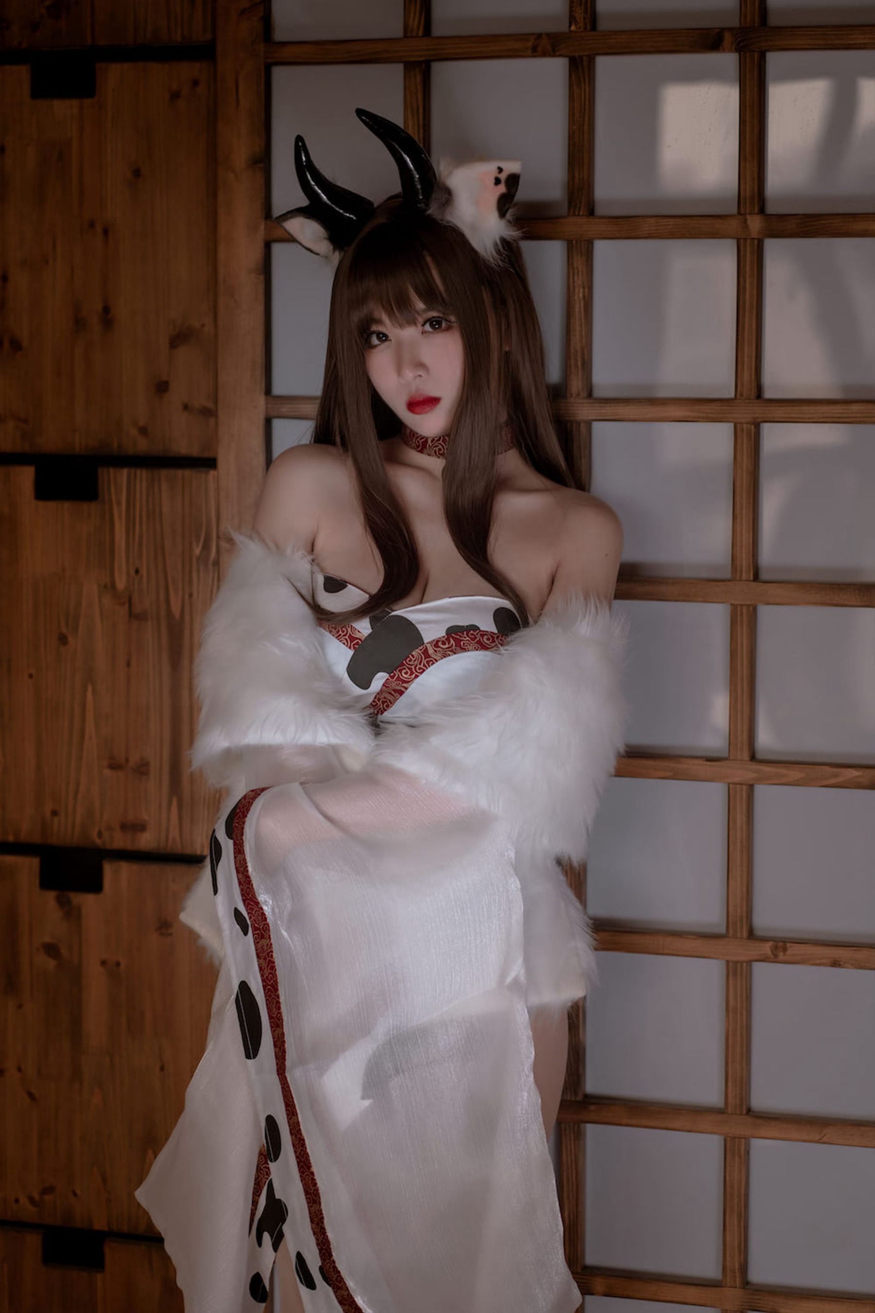 轩萧学姐 – 牛牛和服 Cosplay-第24张