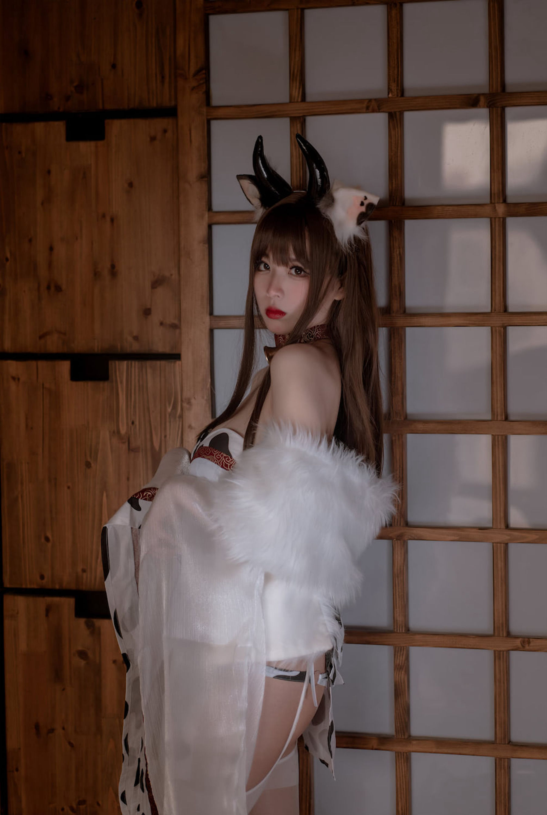 轩萧学姐 – 牛牛和服 Cosplay-第28张