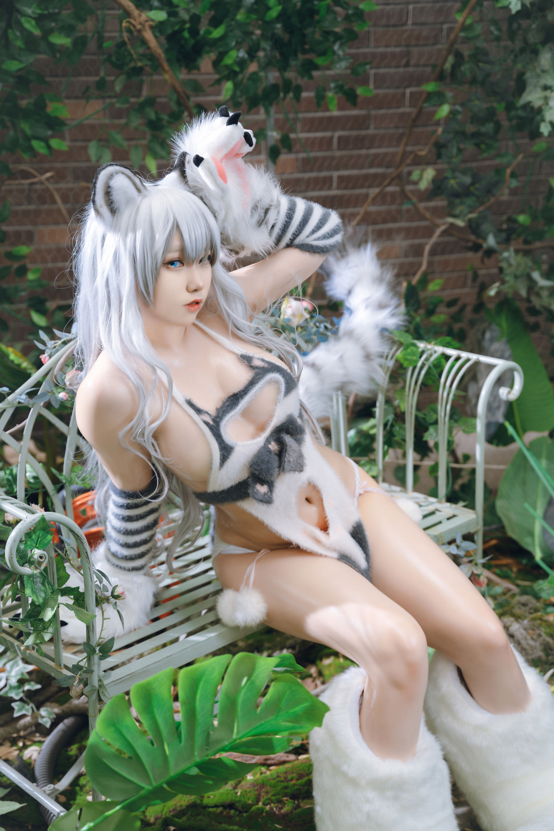 一北亦北 – 白虎兽娘福瑞 Cosplay-第1张