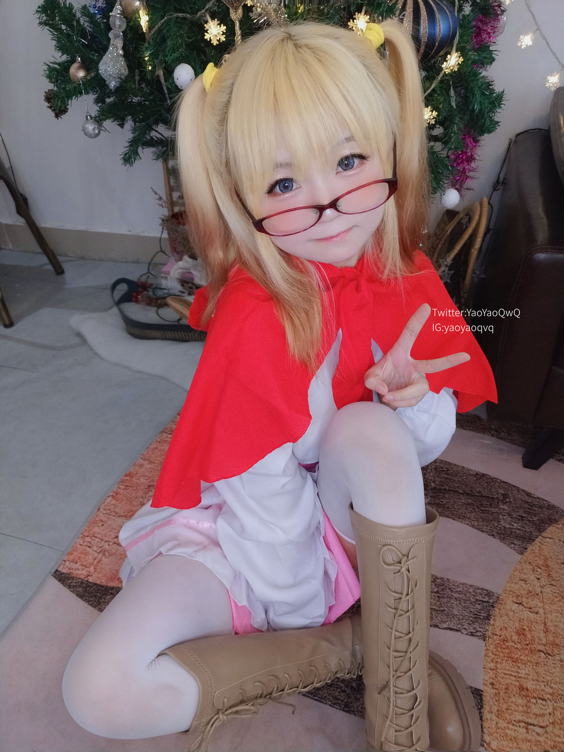 萌妹子Coser摇摇乐yoyo fantia 12月会员合集 女仆系列 Cosplay-第31张