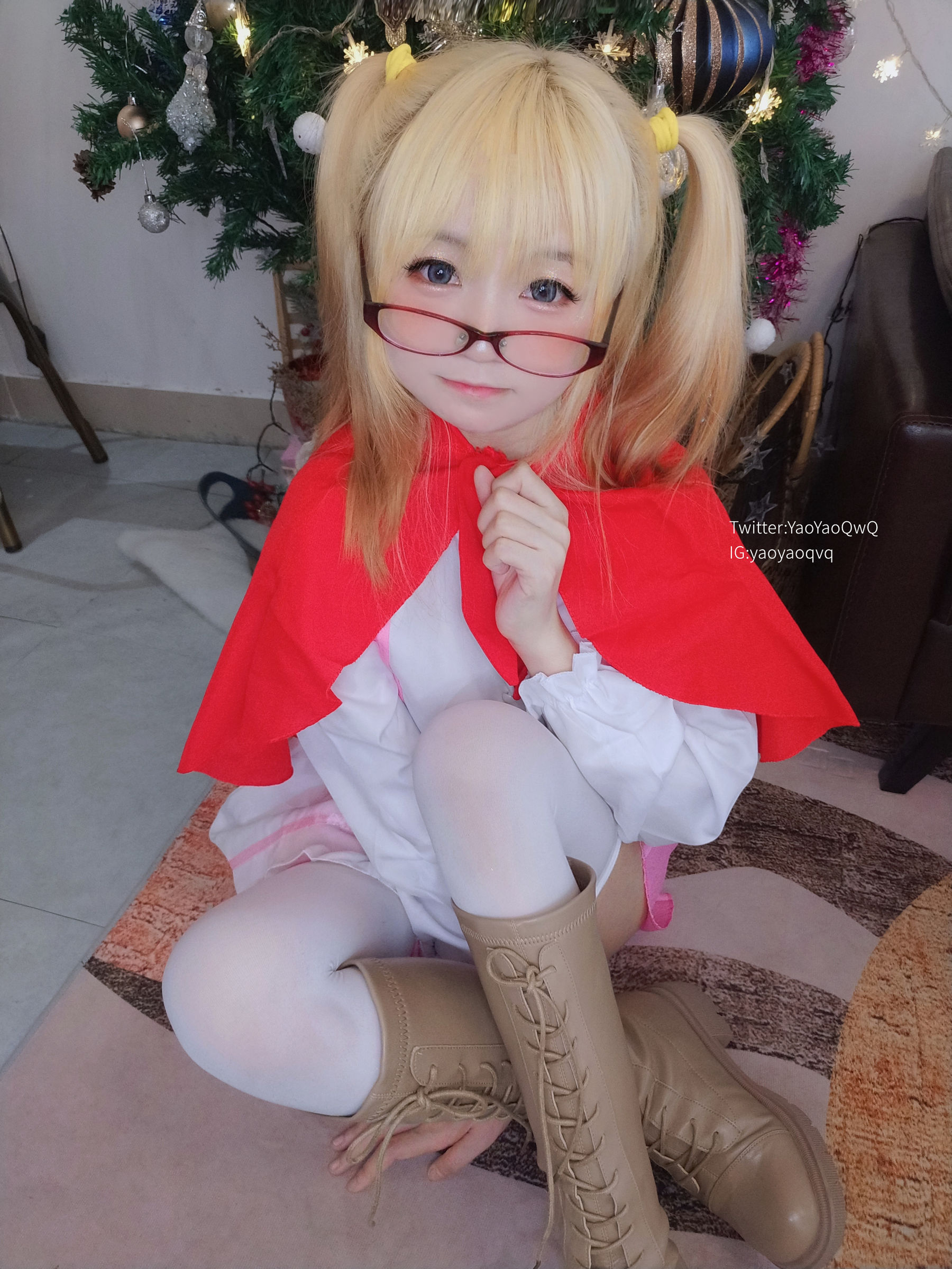 萌妹子Coser摇摇乐yoyo fantia 12月会员合集 女仆系列 Cosplay-第32张