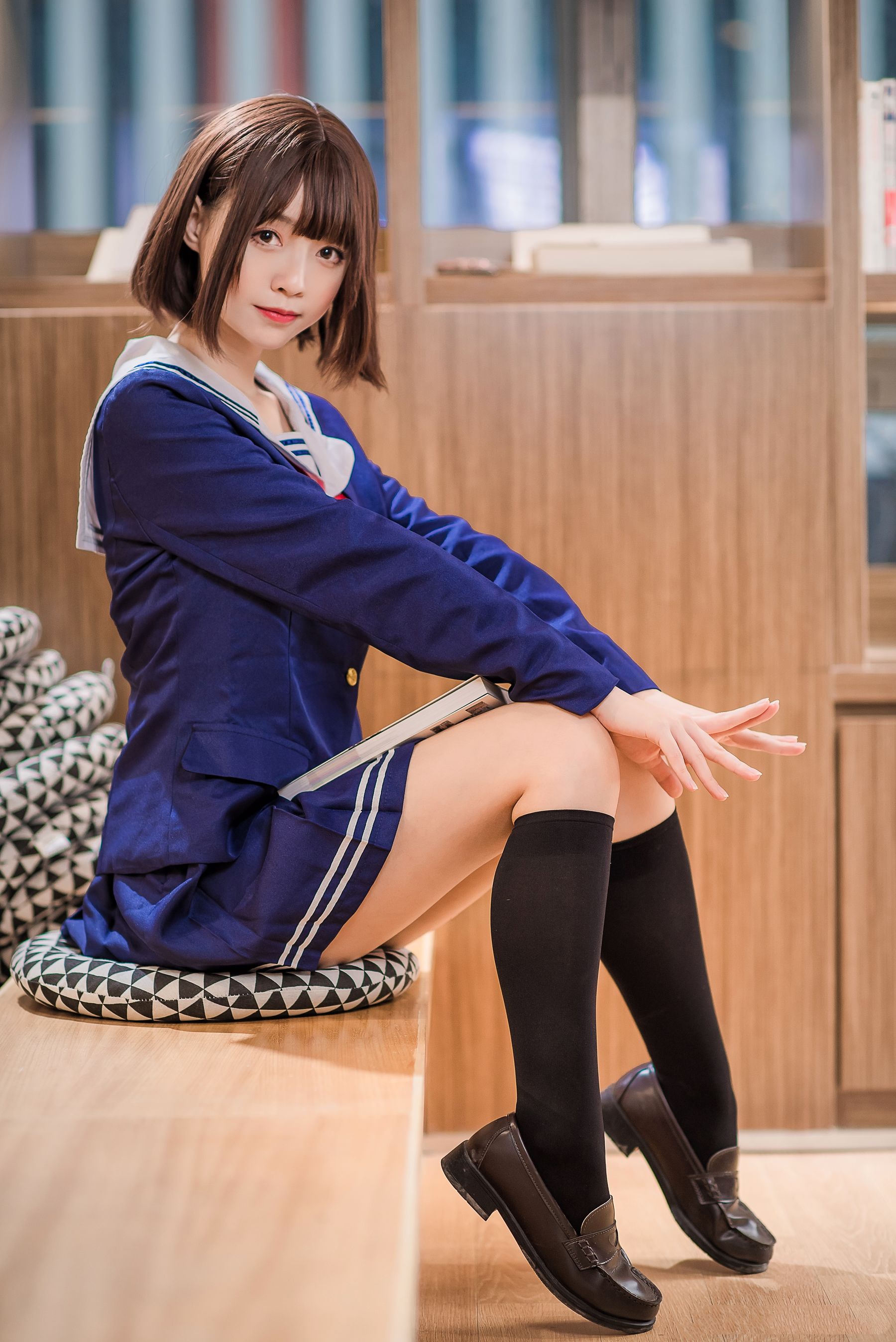 动漫博主大大卷卷小卷 – 加藤惠校服 Cosplay-第1张