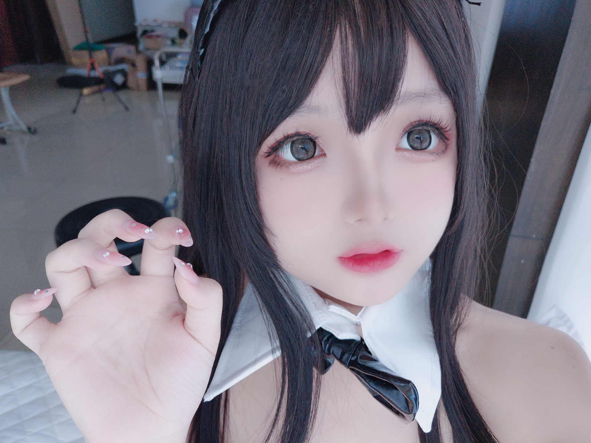 Cosplay日奈娇 – 透明兔女郎 Cosplay-第40张