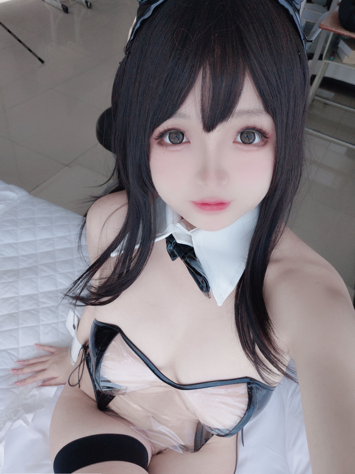 Cosplay日奈娇 – 透明兔女郎 Cosplay-第45张