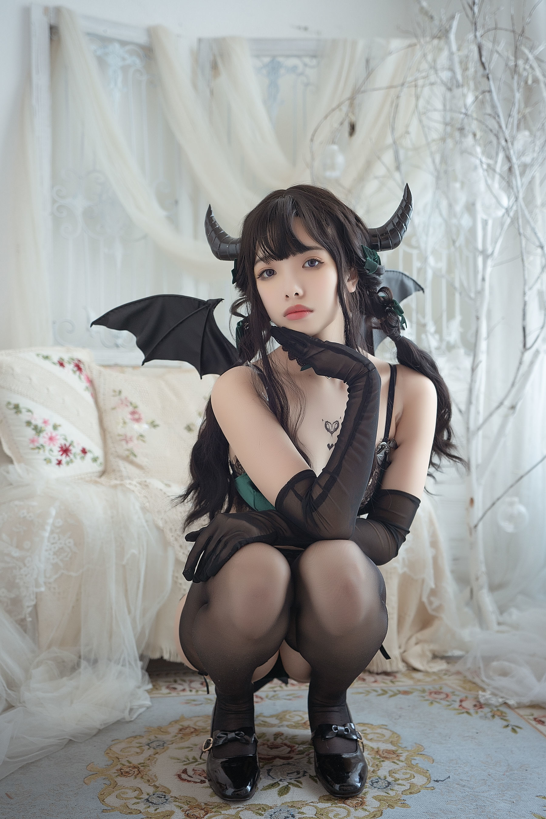[萝莉COS] 雯妹 – 魅魔 Proud devil Cosplay-第30张