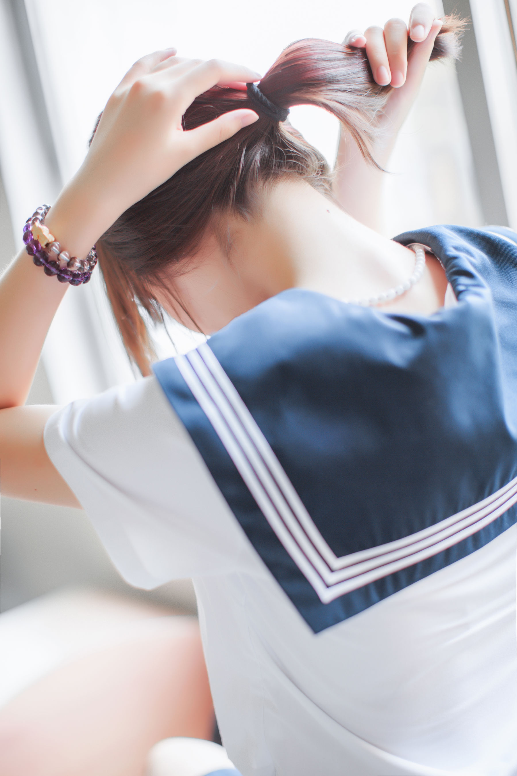[萝莉COS] 疯猫ss《同桌的水手服》 Cosplay-第17张