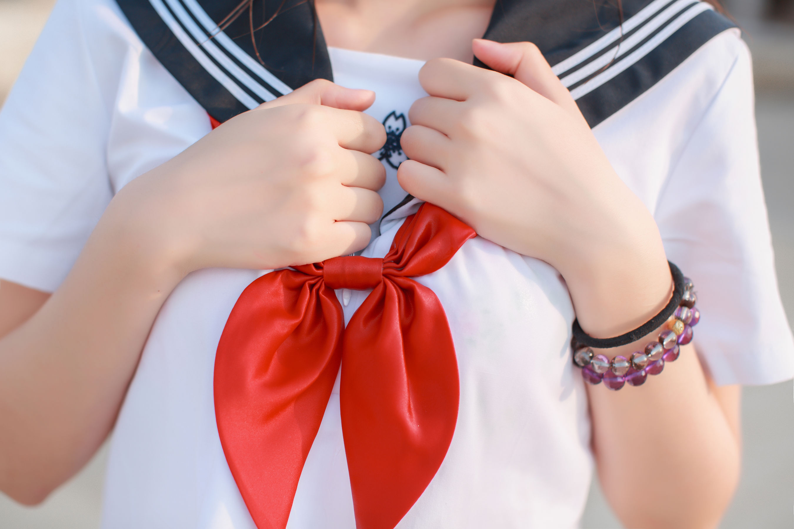 [萝莉COS] 疯猫ss《同桌的水手服》 Cosplay-第19张