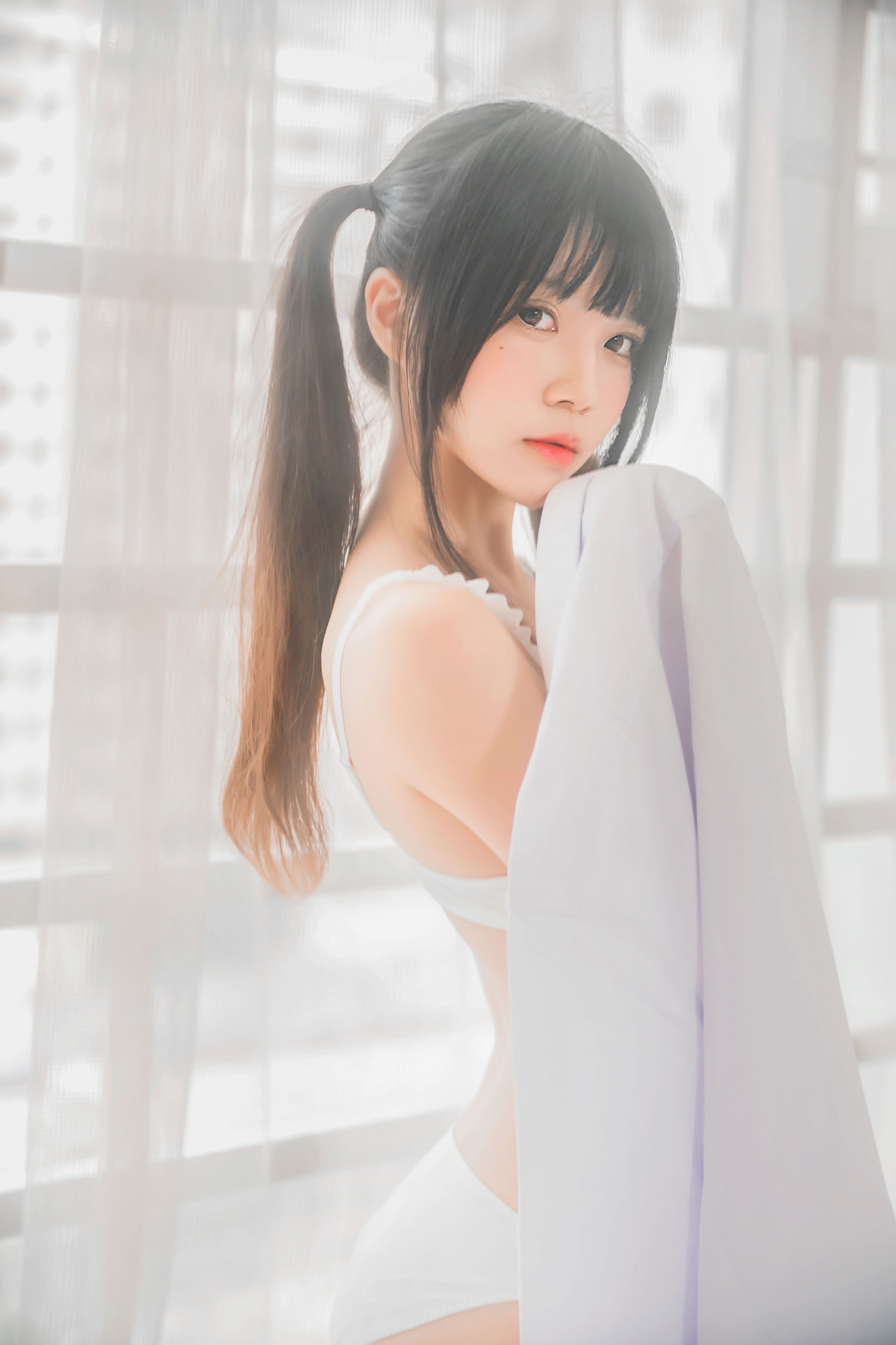 桜桃喵 《白衬衫双马尾》 Cosplay-第23张