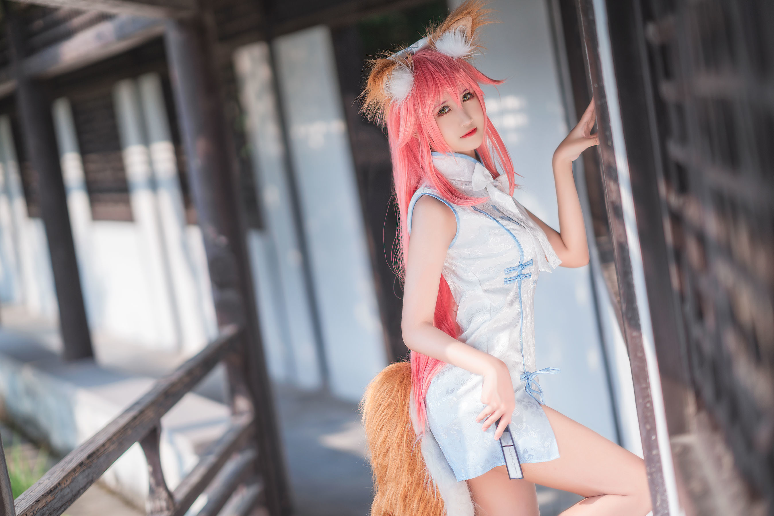 微博妹子三度_69 旗袍玉藻前 Cosplay-第18张
