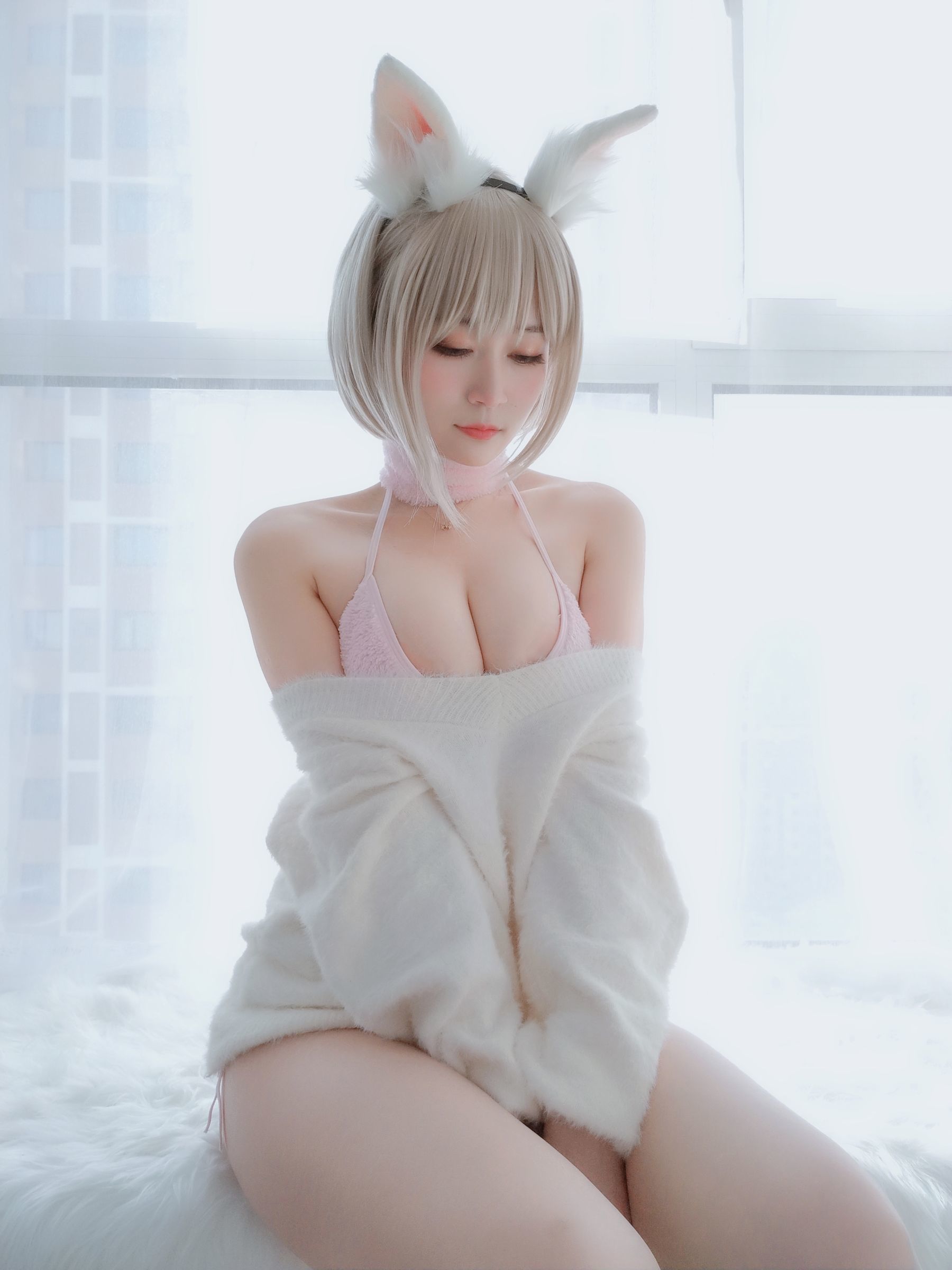 Coser小姐姐白银 小白兔 Cosplay-第38张