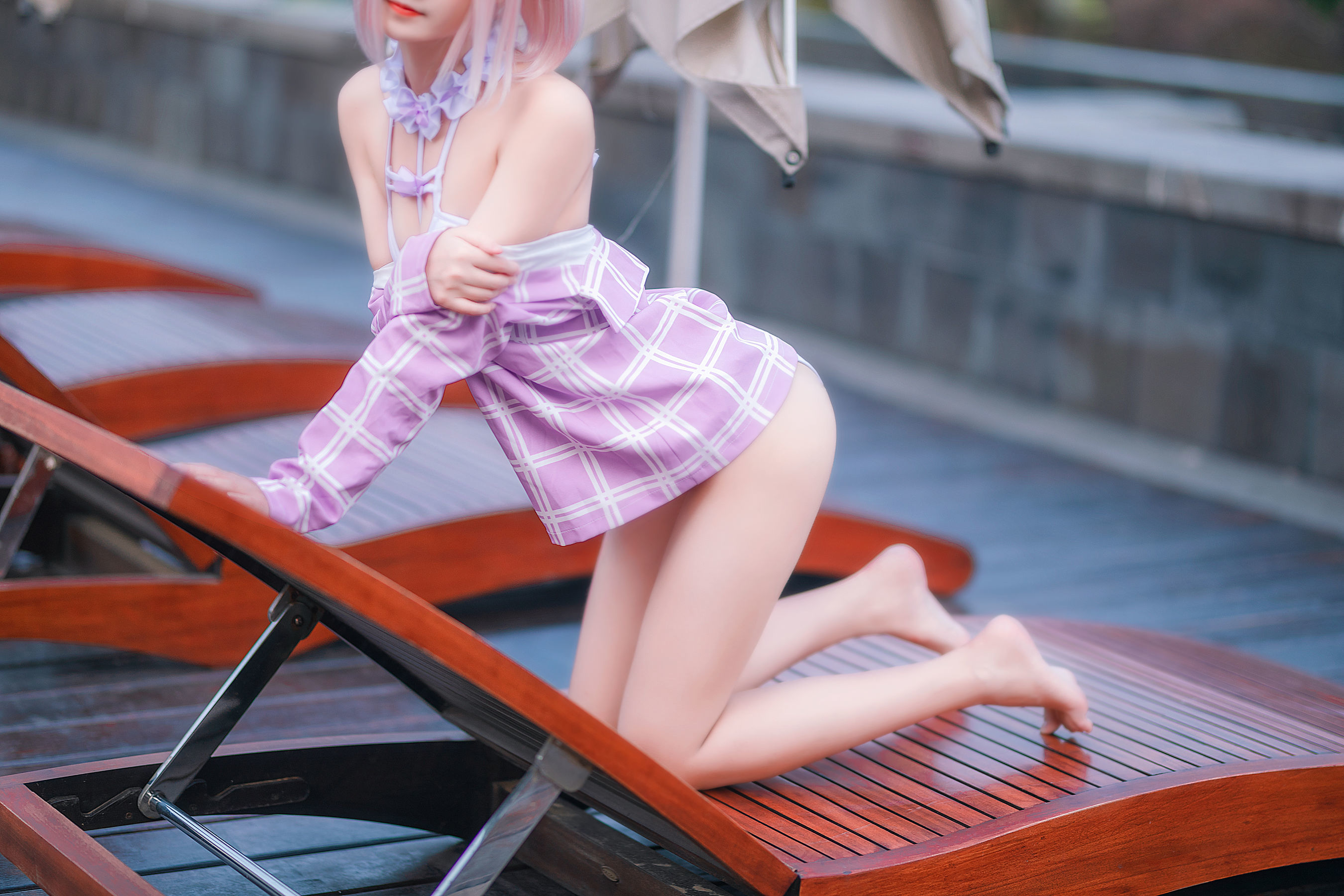 微博妹子三度_69 玛修泳装 Cosplay-第22张