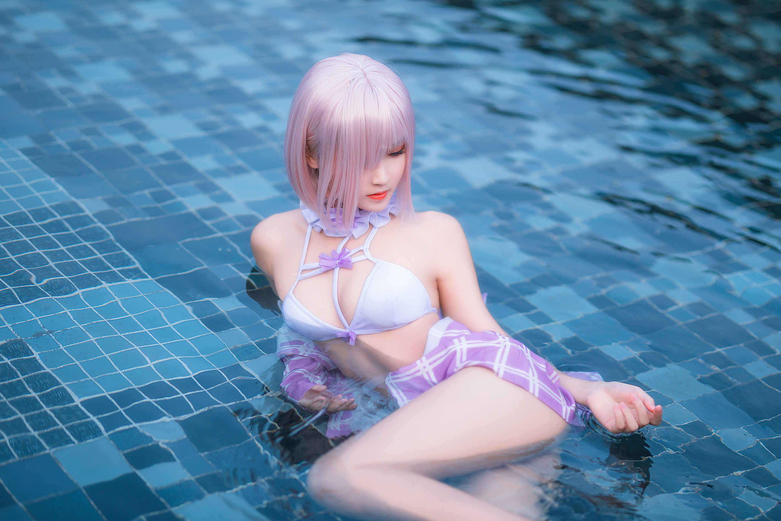 微博妹子三度_69 玛修泳装 Cosplay-第29张