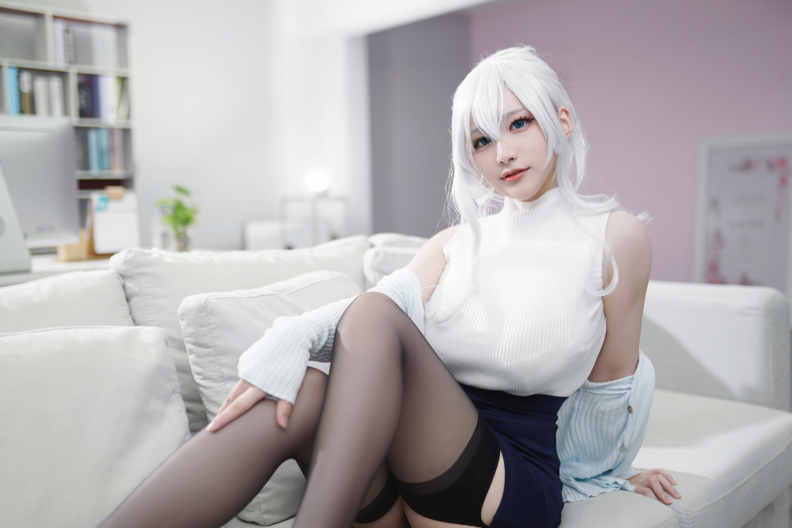 幼愛youmeko – 未亡人雪女 Cosplay-第23张