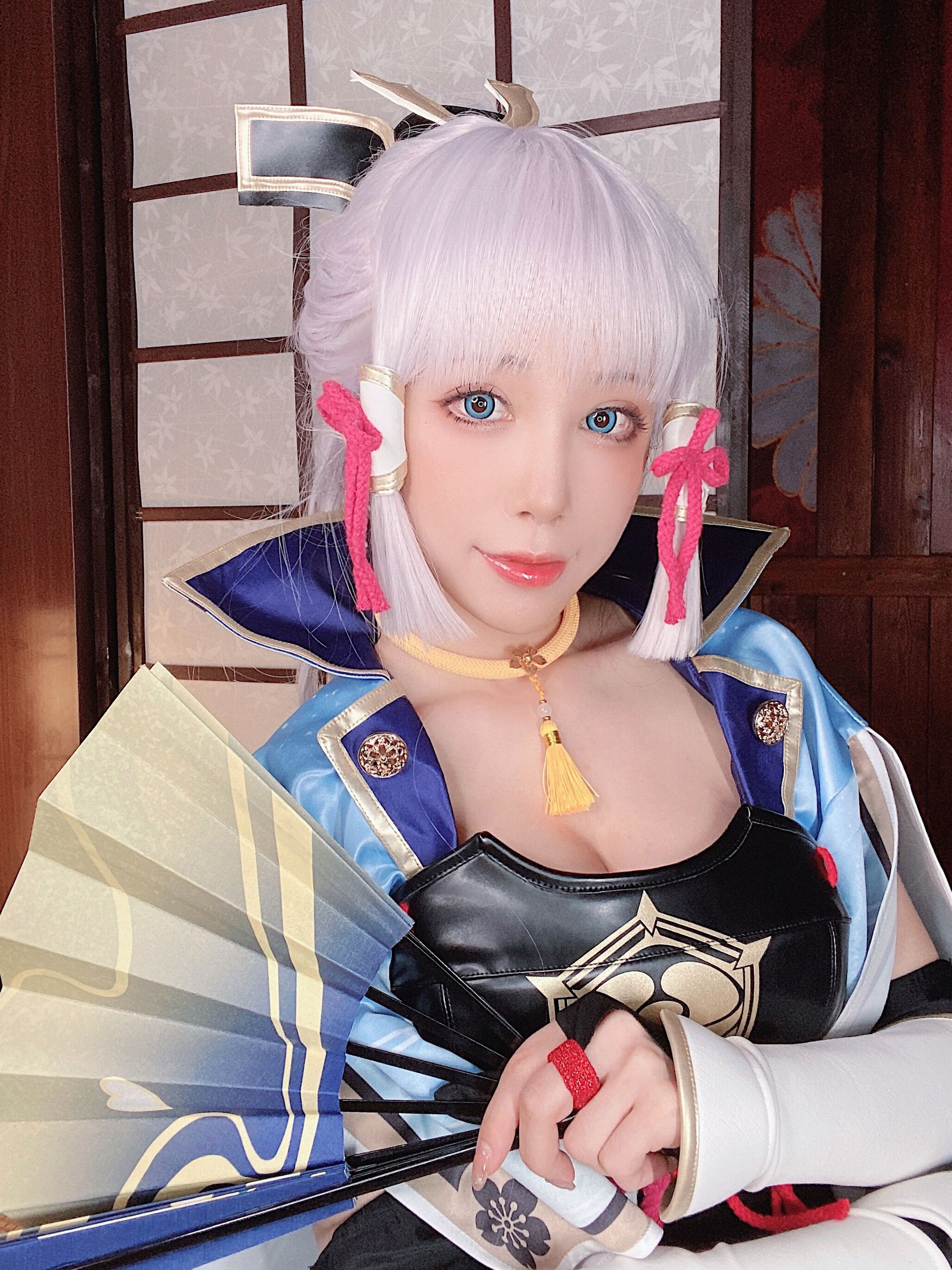 动漫博主水淼aqua – 神里绫华 Cosplay-第20张