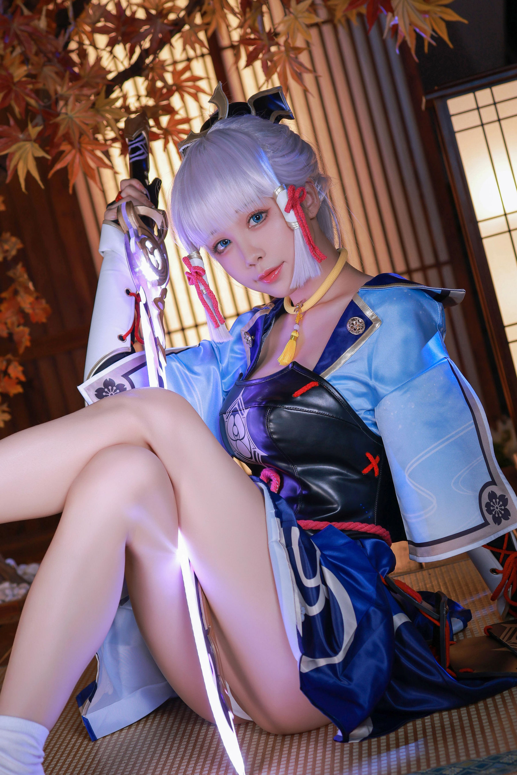 动漫博主水淼aqua – 神里绫华 Cosplay-第21张