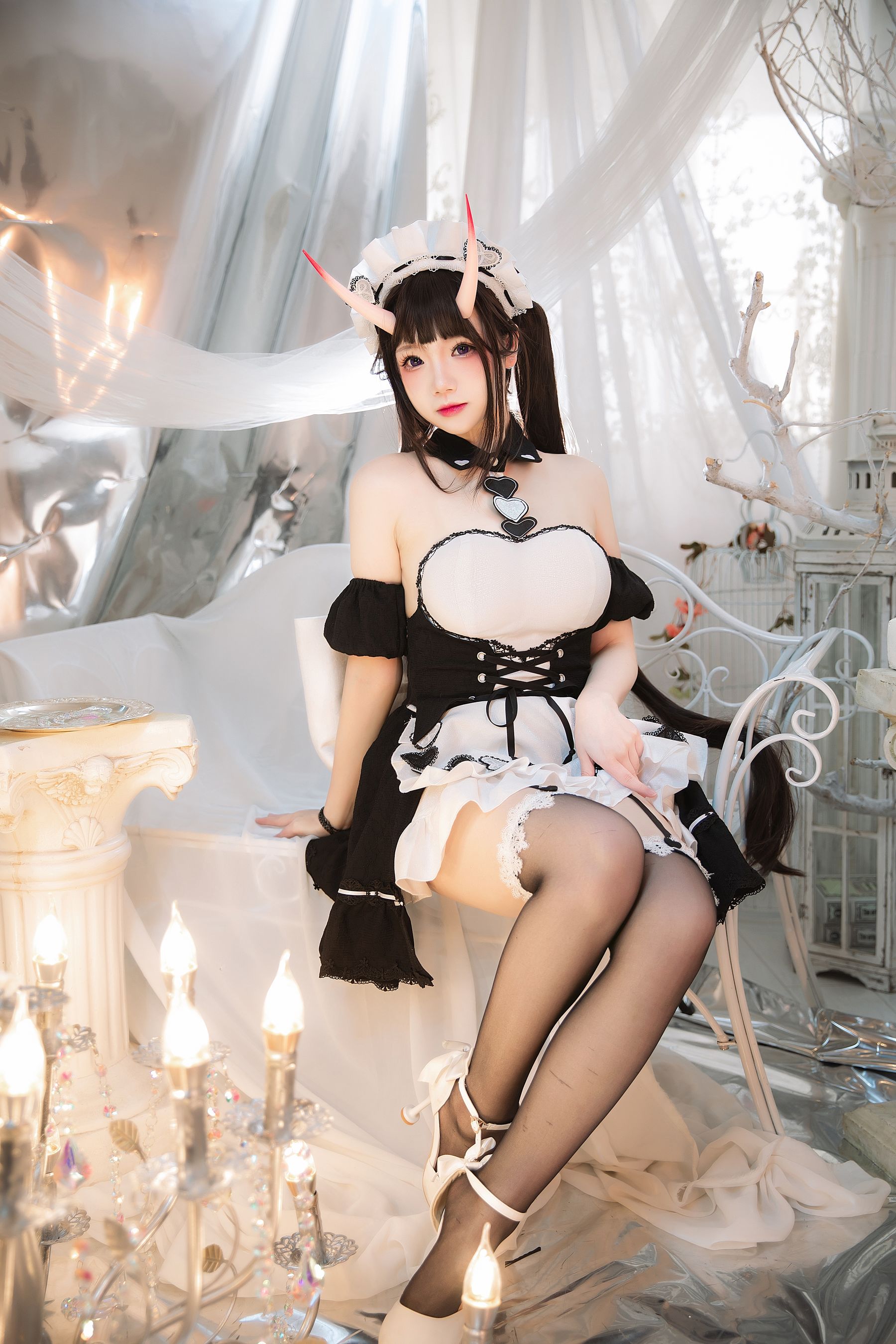 动漫博主雪晴Astra – 能代女仆 Cosplay-第24张
