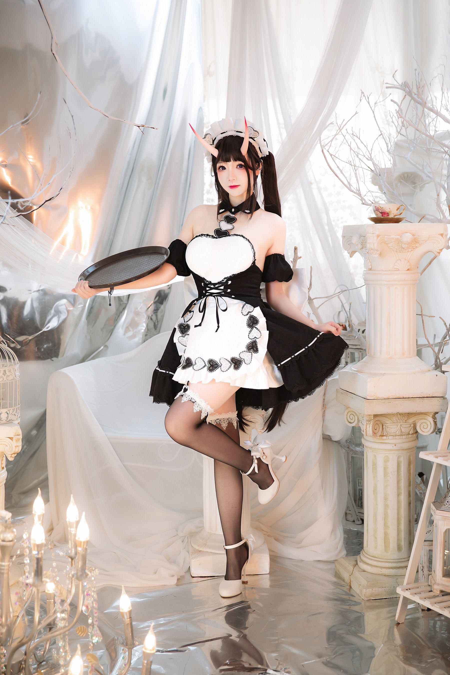 动漫博主雪晴Astra – 能代女仆 Cosplay-第30张
