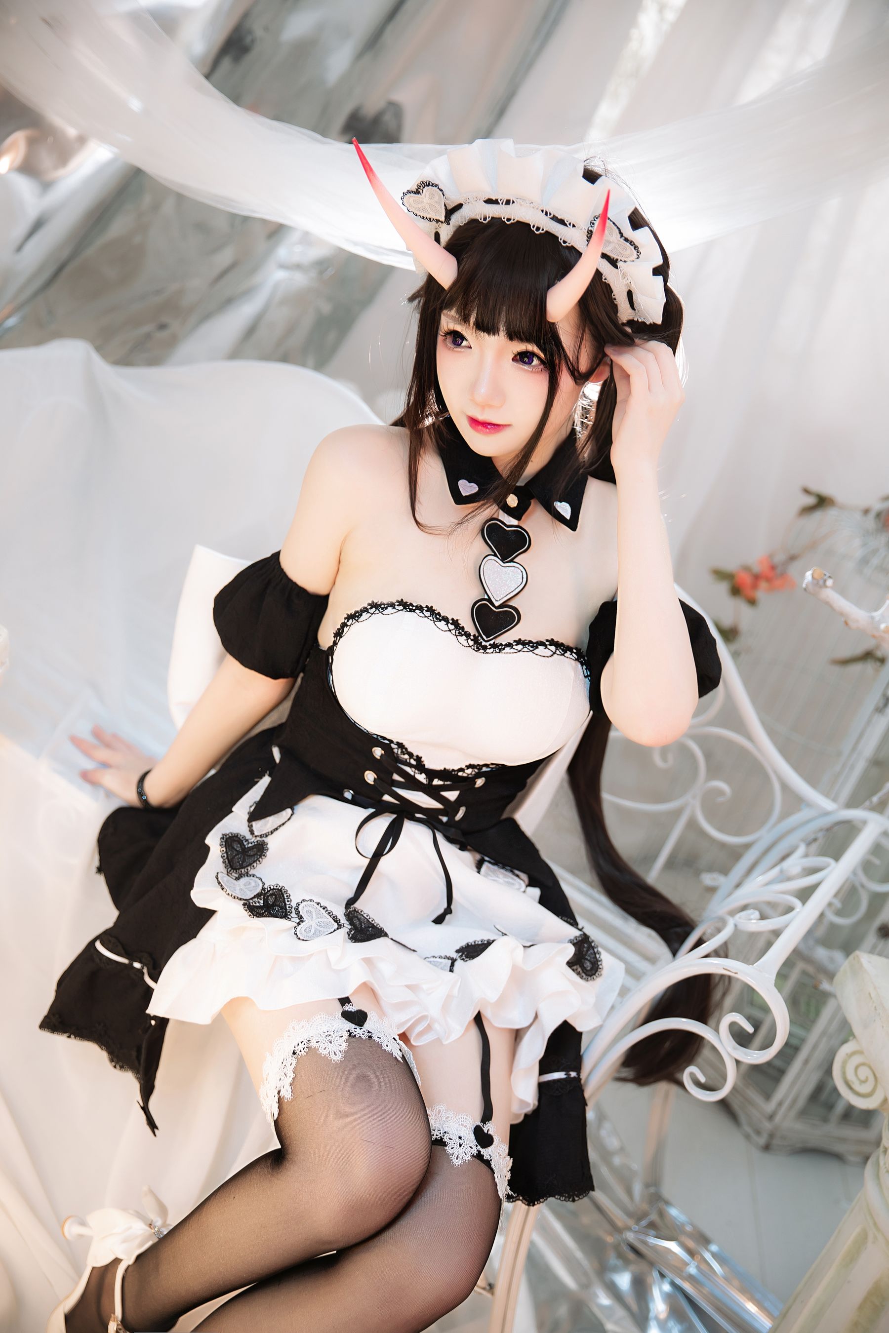 动漫博主雪晴Astra – 能代女仆 Cosplay-第43张