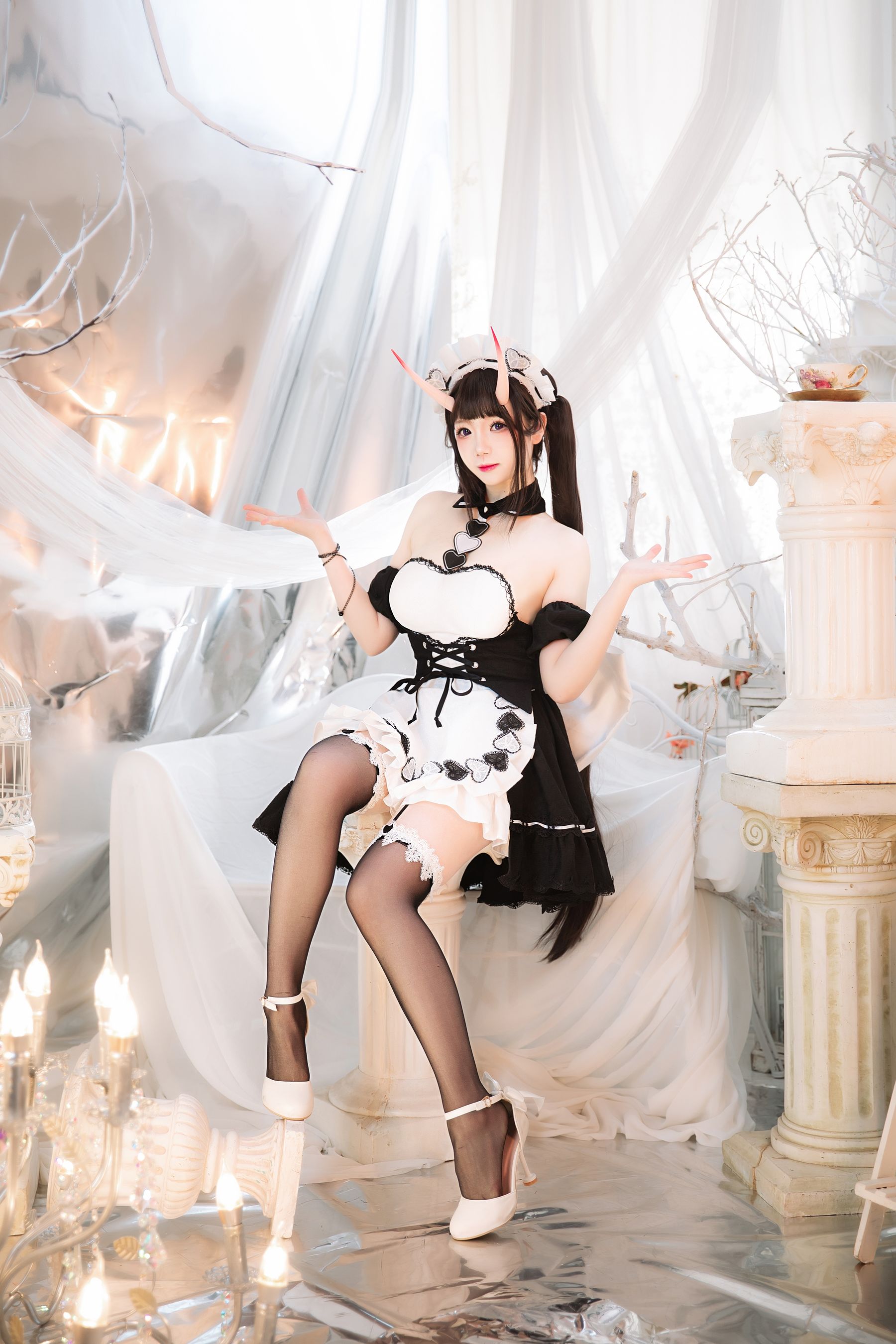 动漫博主雪晴Astra – 能代女仆 Cosplay-第46张