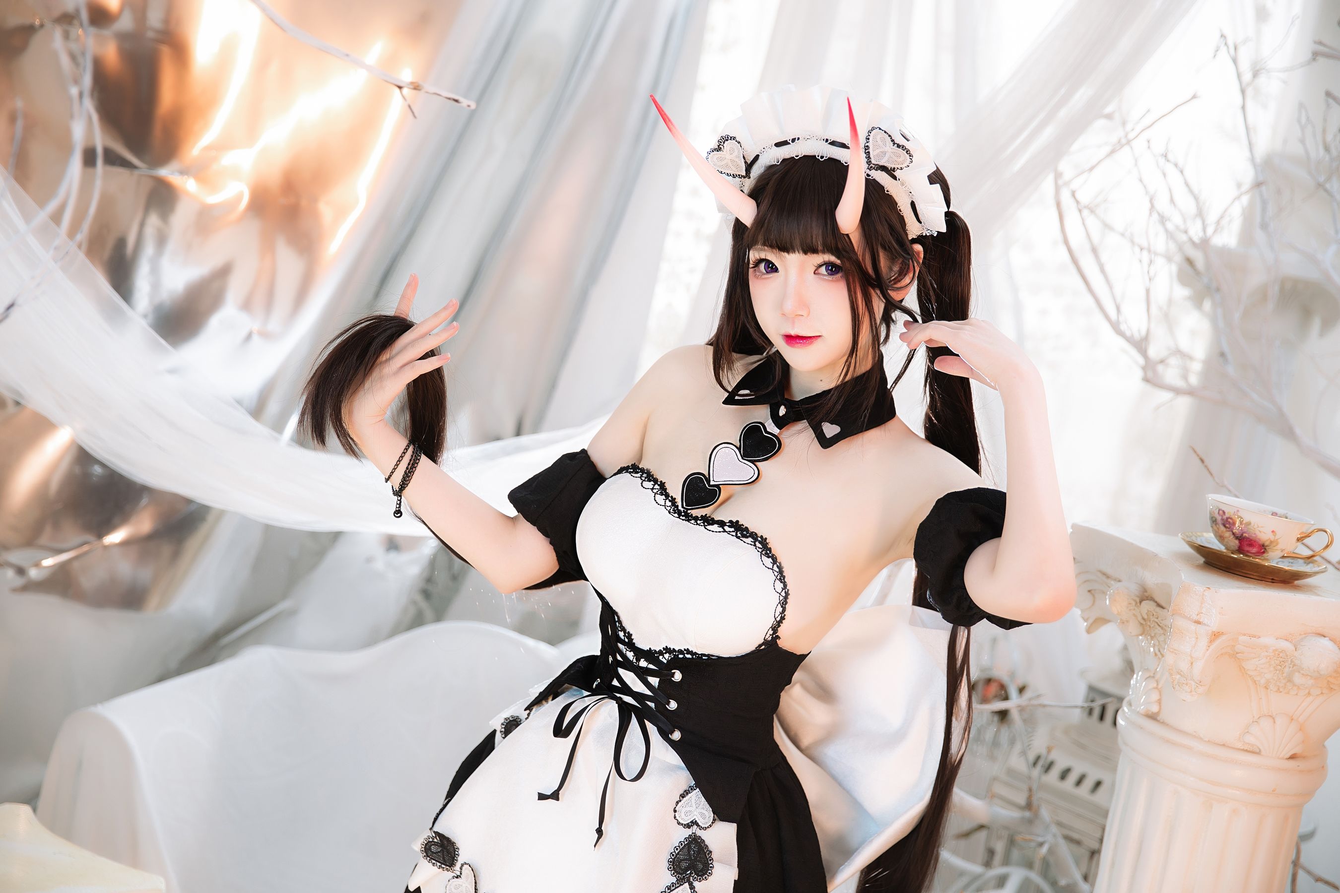 动漫博主雪晴Astra – 能代女仆 Cosplay-第48张