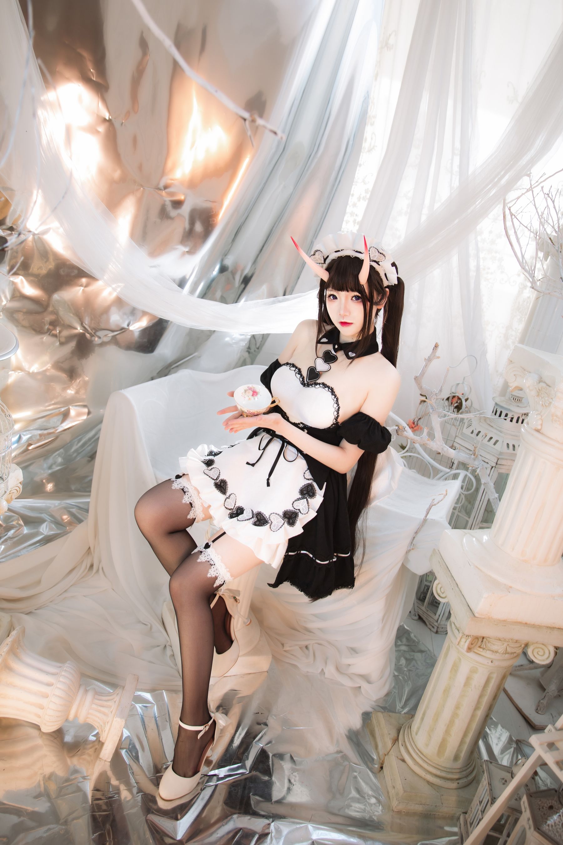 动漫博主雪晴Astra – 能代女仆 Cosplay-第47张
